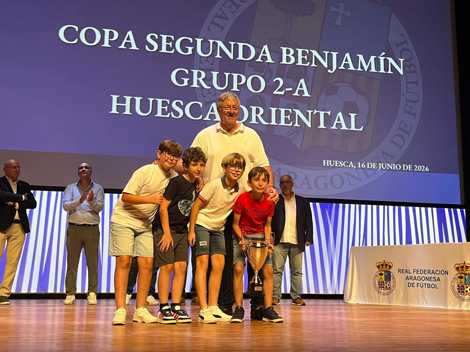 Entrega de trofeos de la Real Federación Aragonesa de Fútbol en Huesca