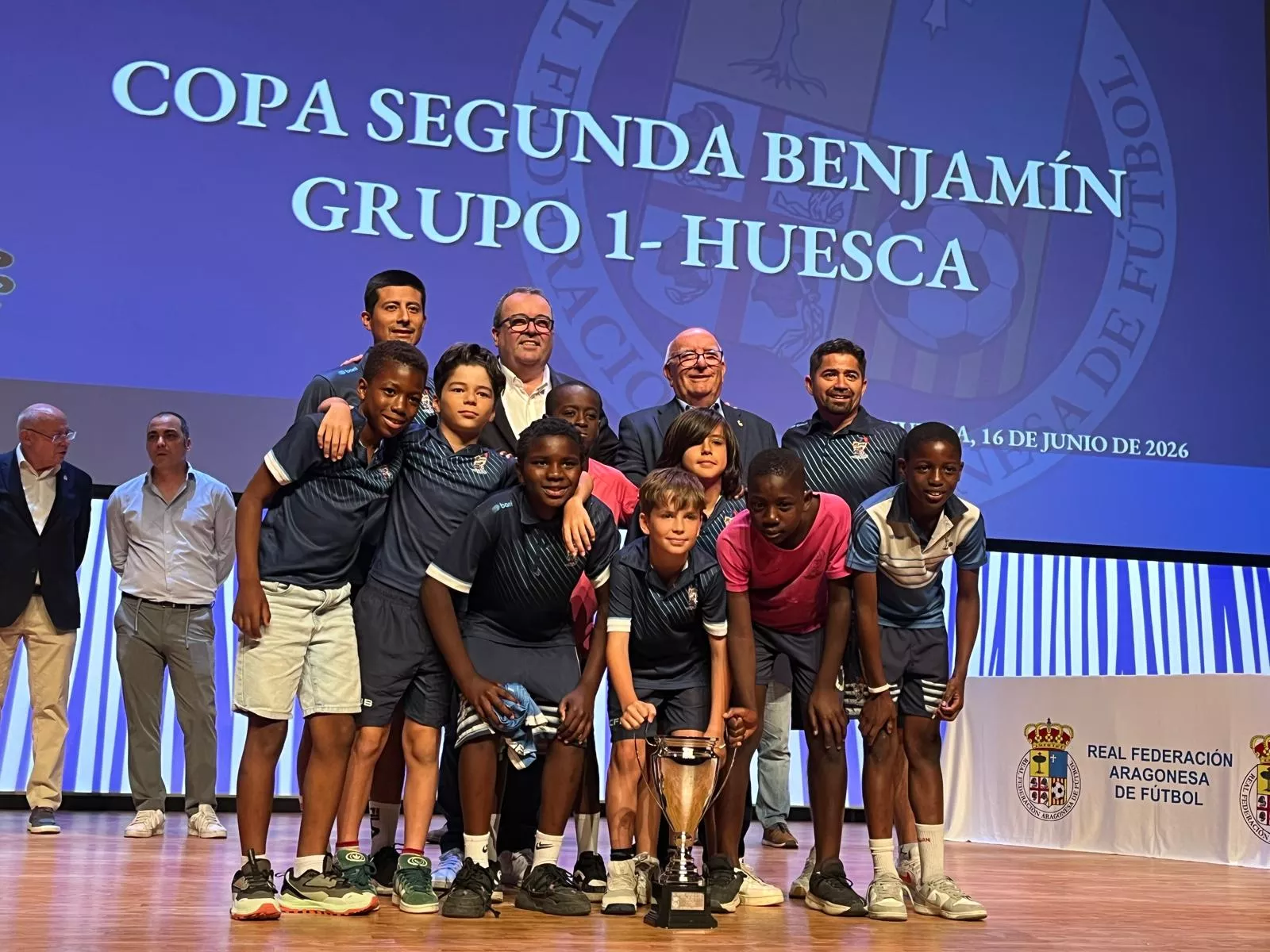 Entrega de trofeos de la Real Federación Aragonesa de Fútbol en Huesca