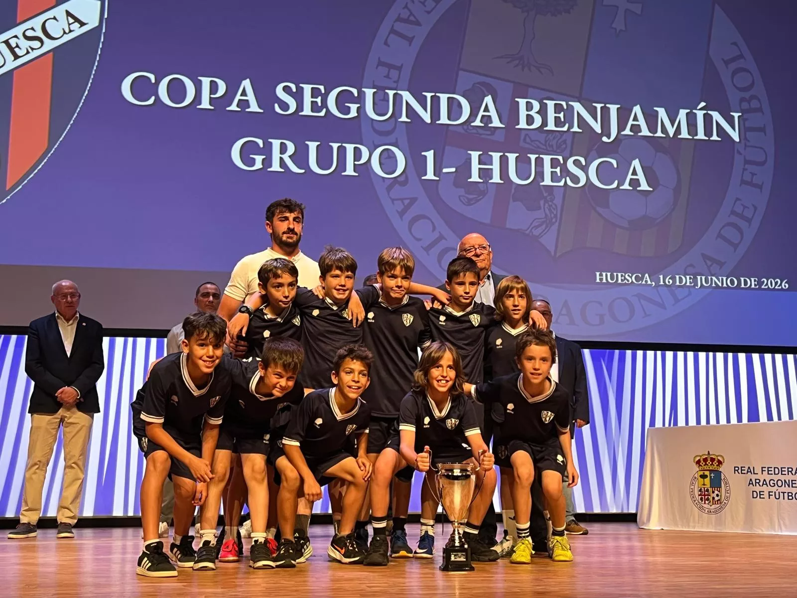 Entrega de trofeos de la Real Federación Aragonesa de Fútbol en Huesca