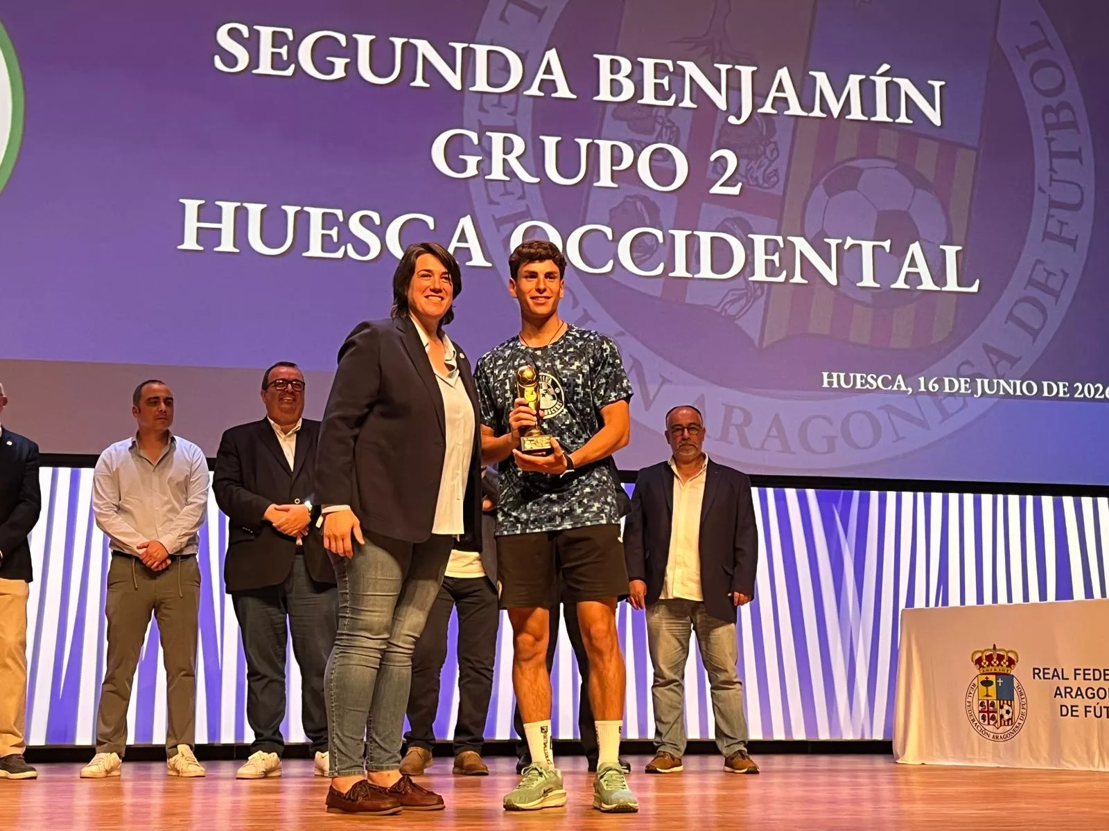 Entrega de trofeos de la Real Federación Aragonesa de Fútbol en Huesca