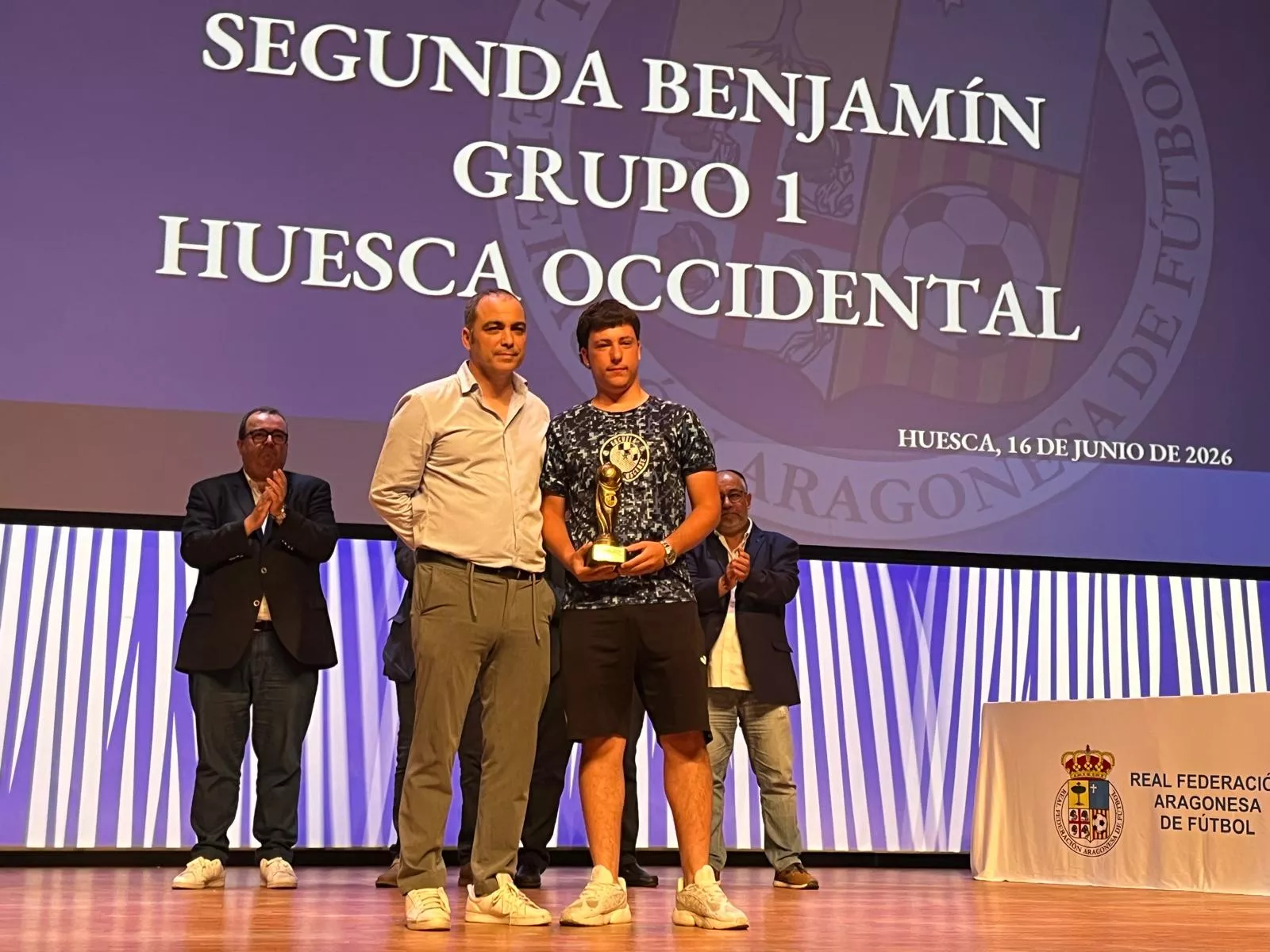 Entrega de trofeos de la Real Federación Aragonesa de Fútbol en Huesca