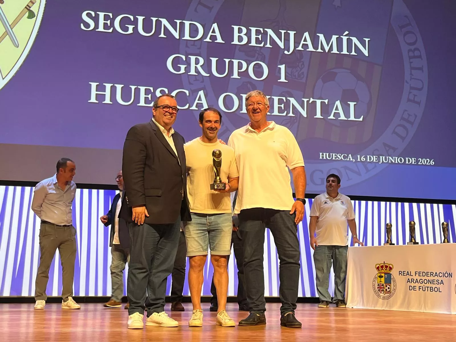 Entrega de trofeos de la Real Federación Aragonesa de Fútbol en Huesca