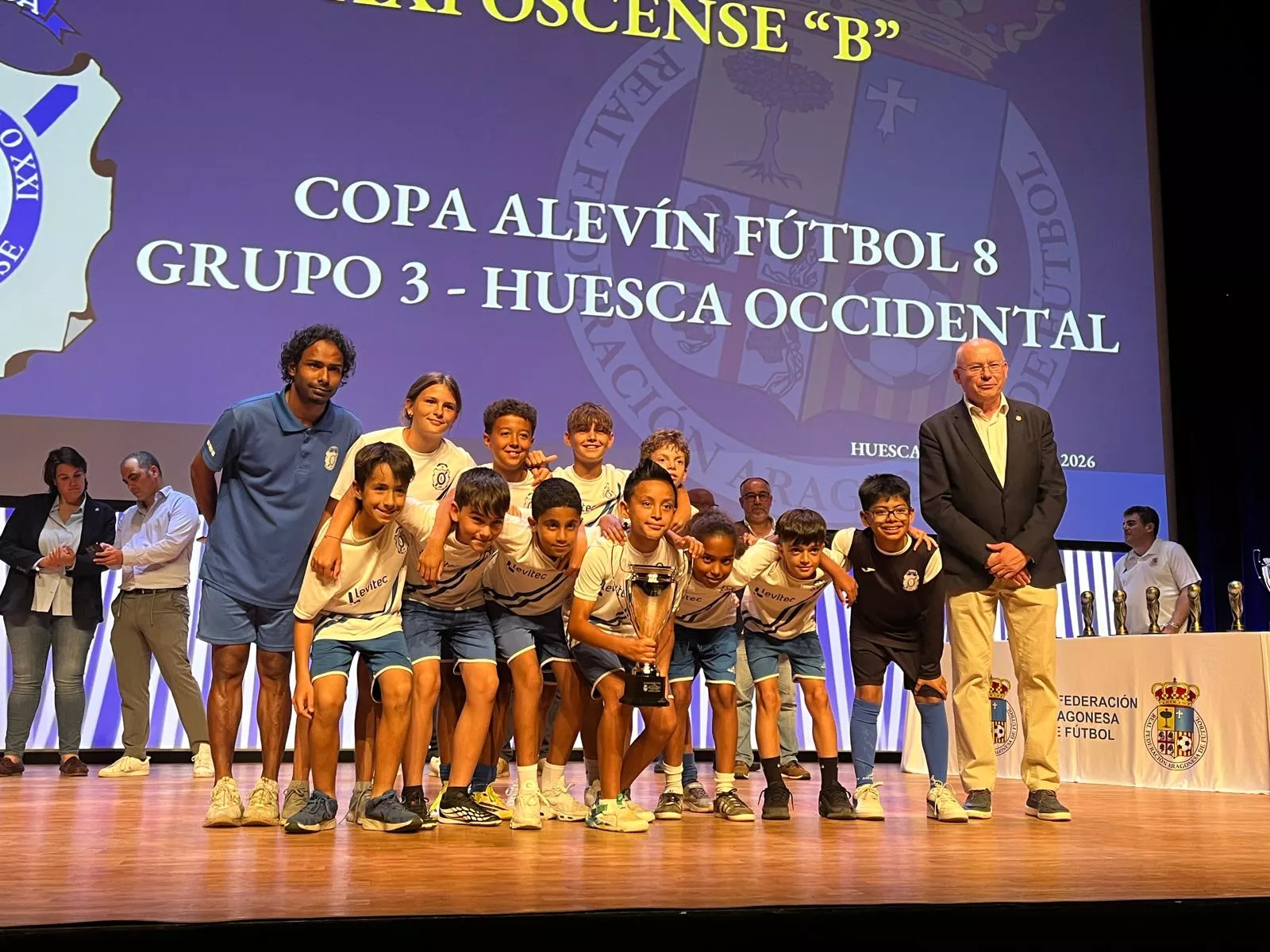 Entrega de trofeos de la Real Federación Aragonesa de Fútbol en Huesca