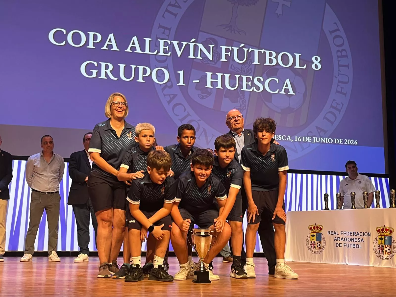 Entrega de trofeos de la Real Federación Aragonesa de Fútbol en Huesca
