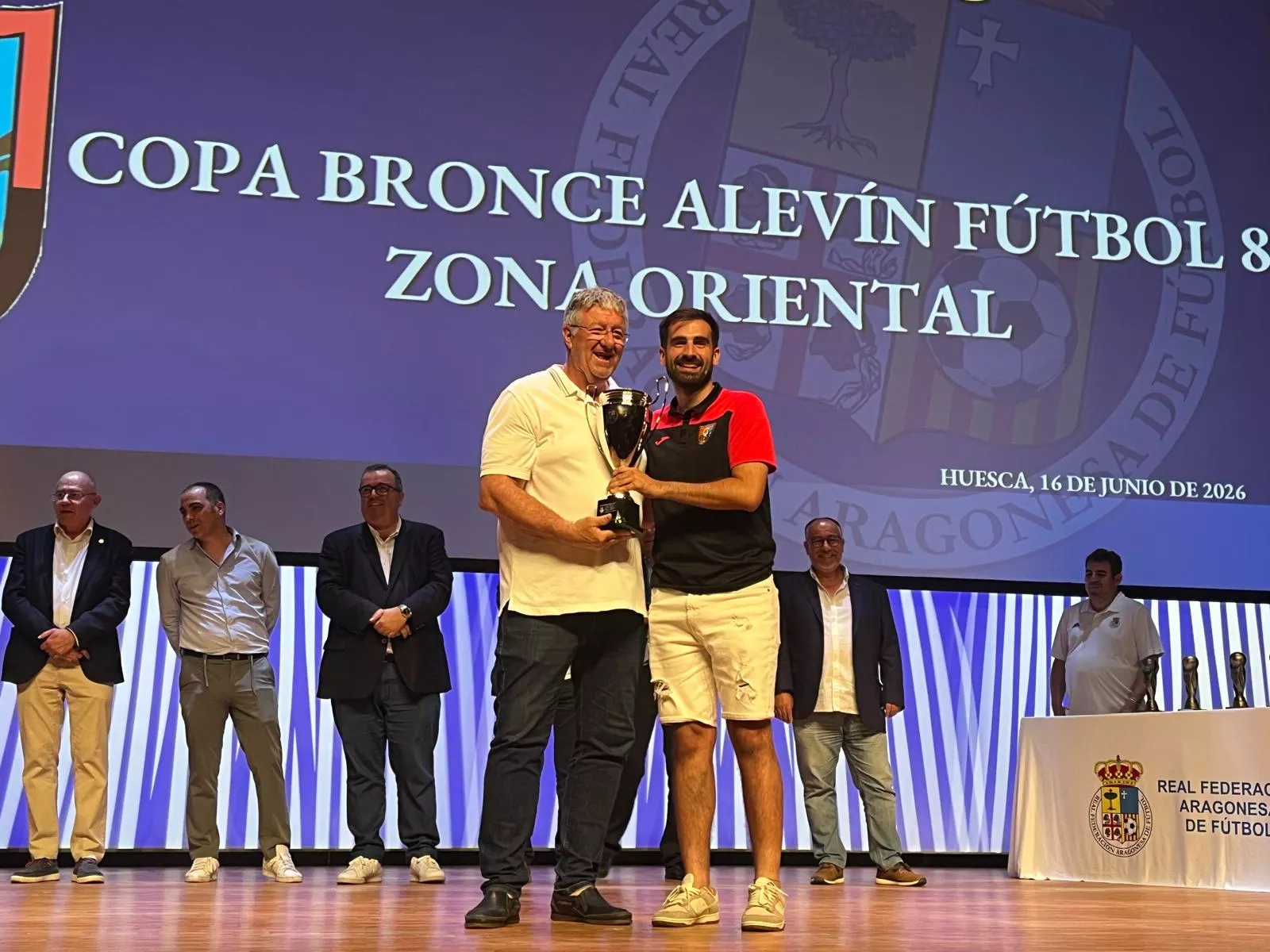 Entrega de trofeos de la Real Federación Aragonesa de Fútbol en Huesca