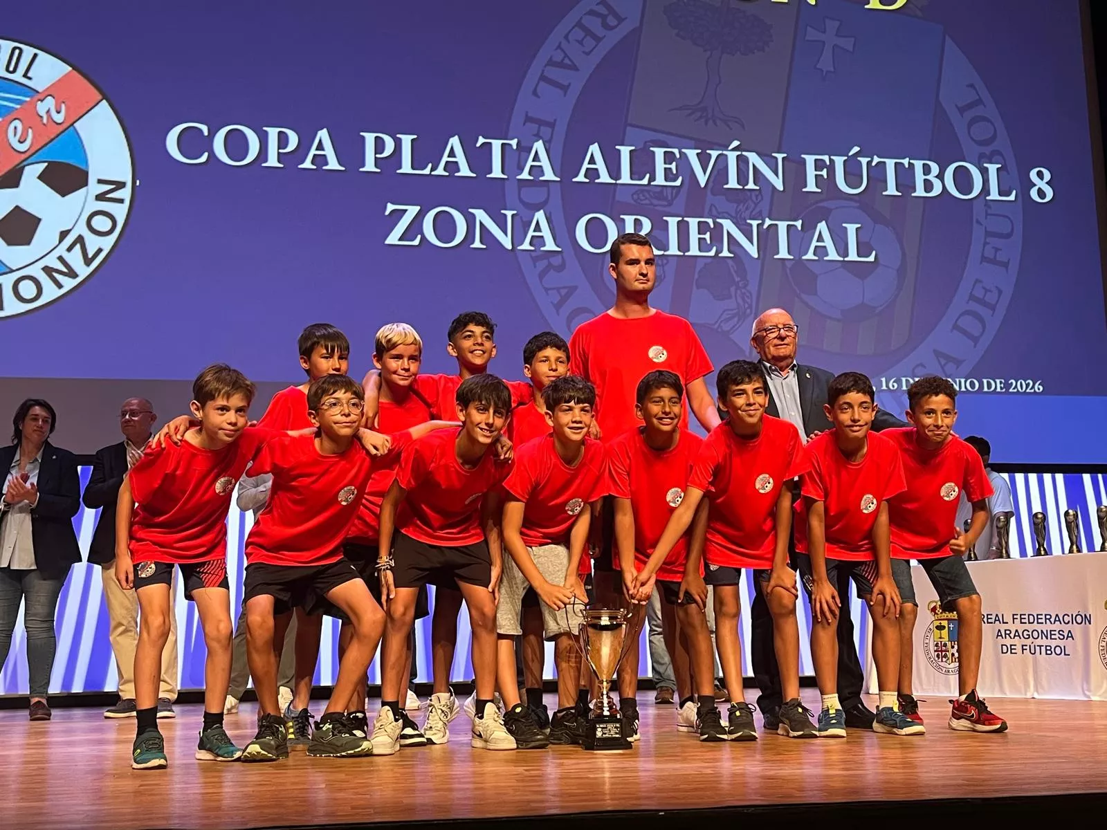 Entrega de trofeos de la Real Federación Aragonesa de Fútbol en Huesca