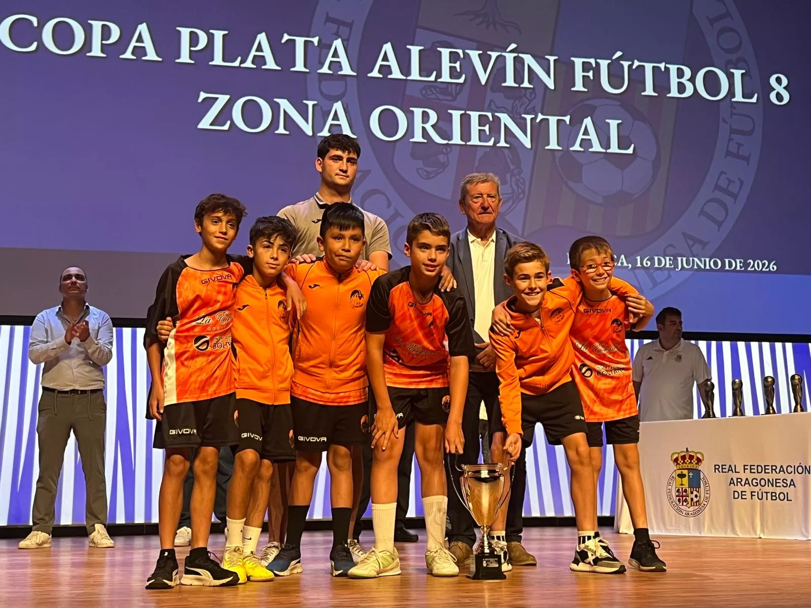 Entrega de trofeos de la Real Federación Aragonesa de Fútbol en Huesca
