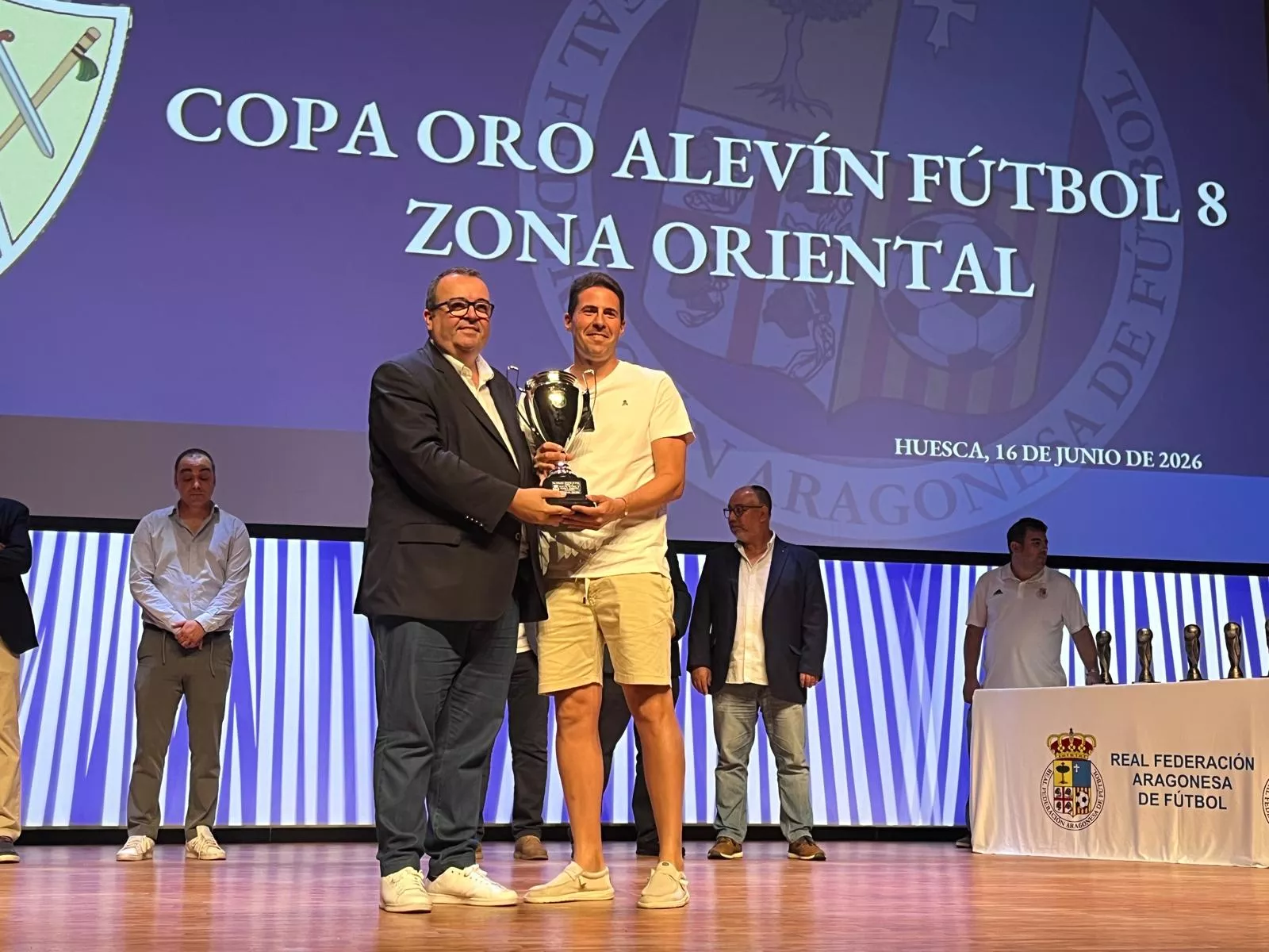 Entrega de trofeos de la Real Federación Aragonesa de Fútbol en Huesca