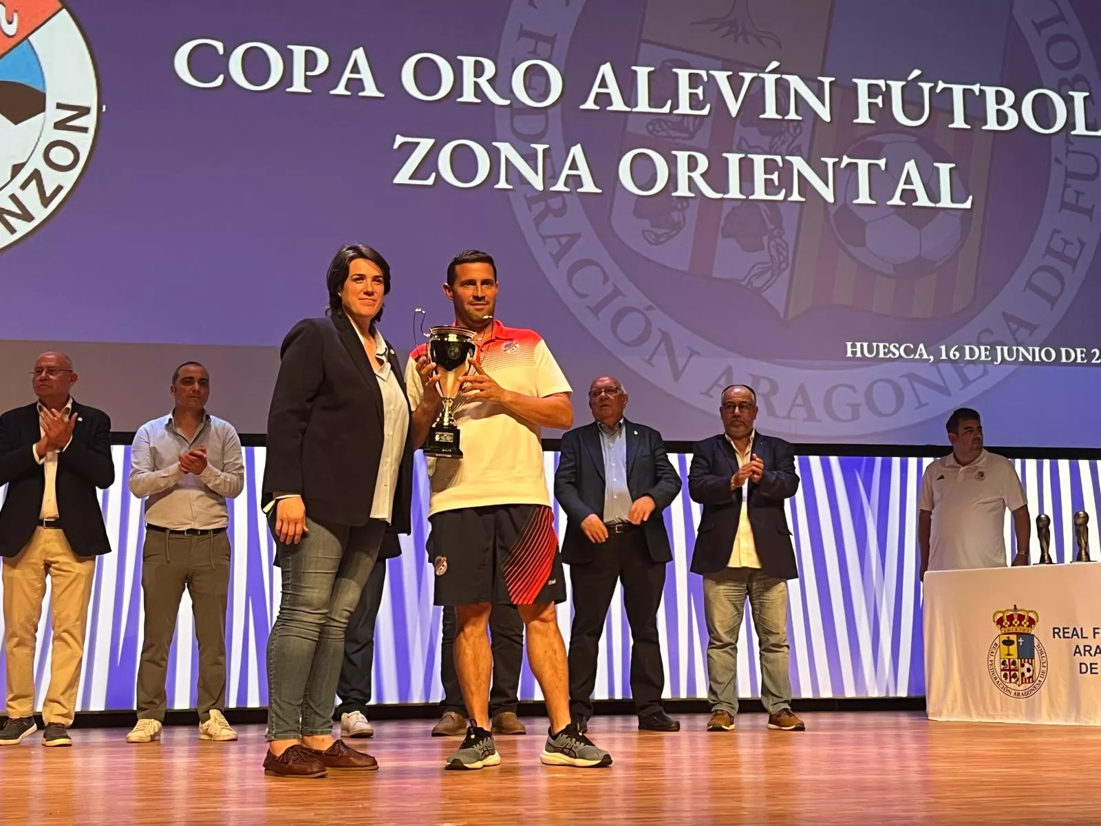 Entrega de trofeos de la Real Federación Aragonesa de Fútbol en Huesca