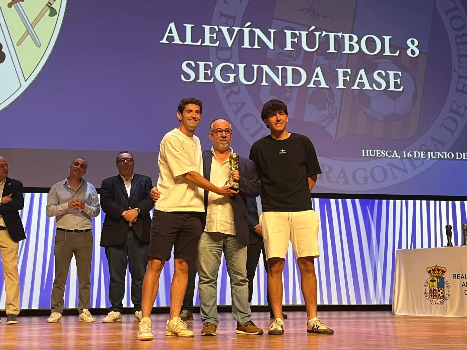 Entrega de trofeos de la Real Federación Aragonesa de Fútbol en Huesca