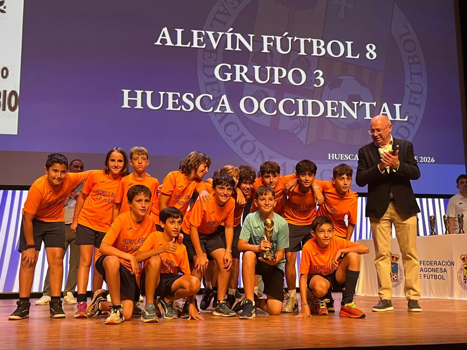 Entrega de trofeos de la Real Federación Aragonesa de Fútbol en Huesca