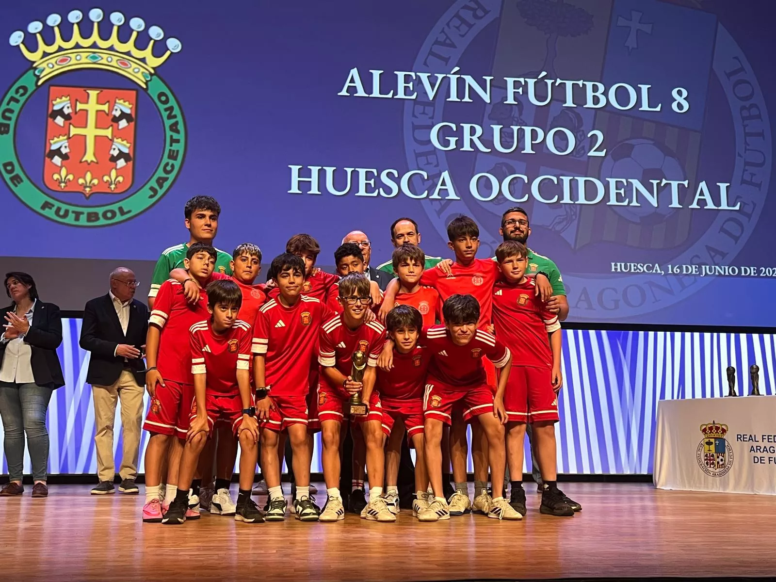 Entrega de trofeos de la Real Federación Aragonesa de Fútbol en Huesca