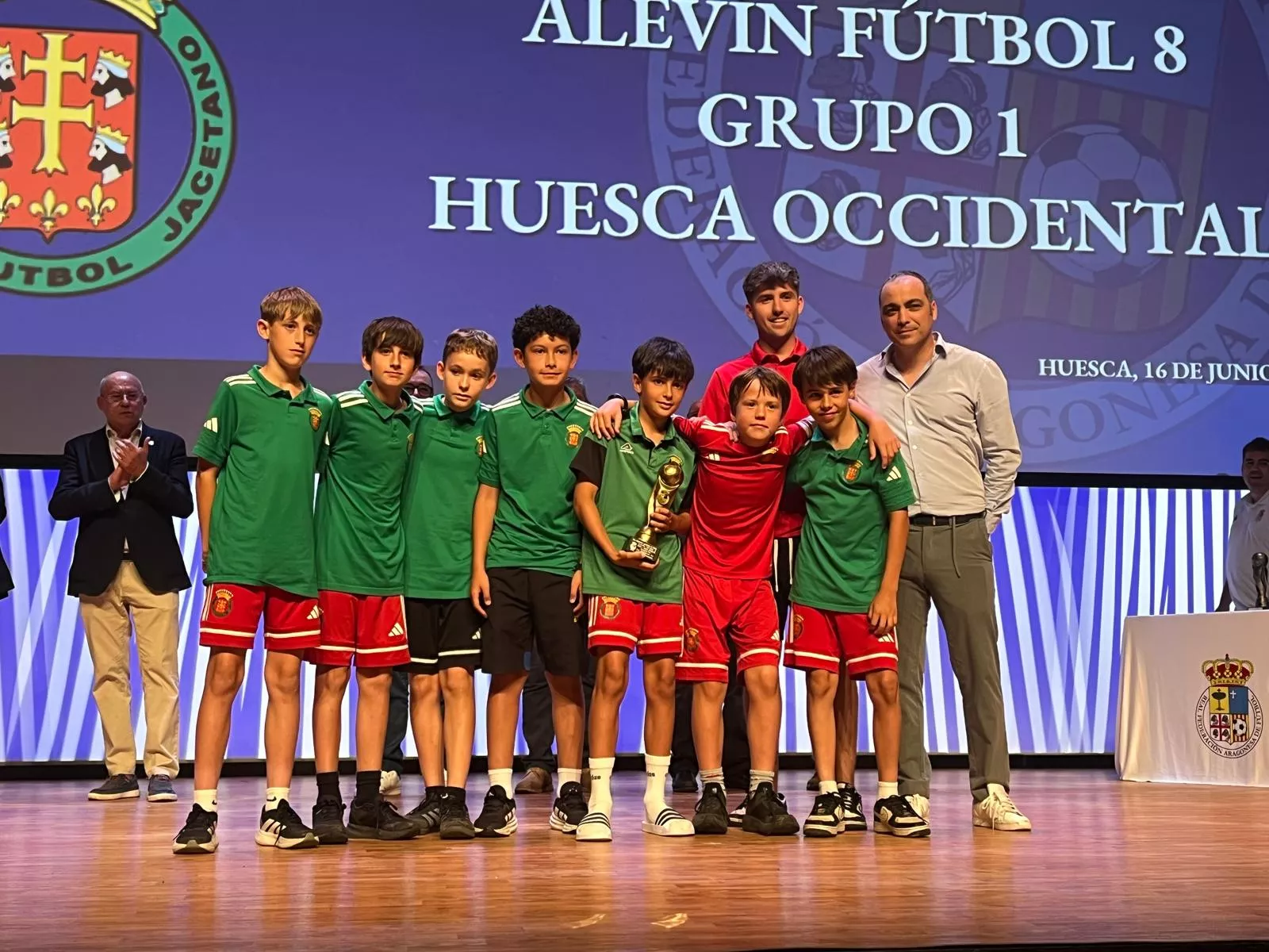 Entrega de trofeos de la Real Federación Aragonesa de Fútbol en Huesca