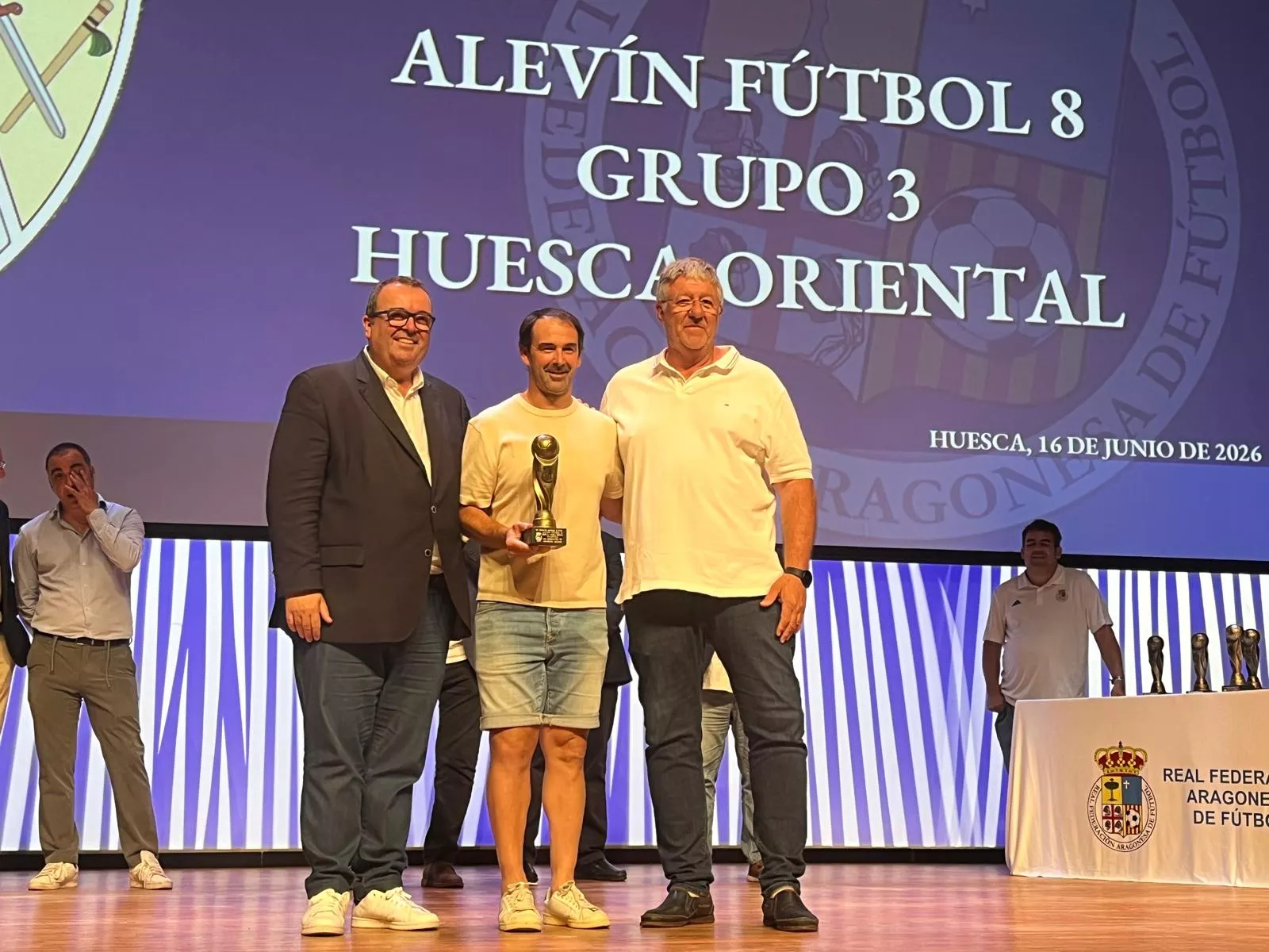 Entrega de trofeos de la Real Federación Aragonesa de Fútbol en Huesca