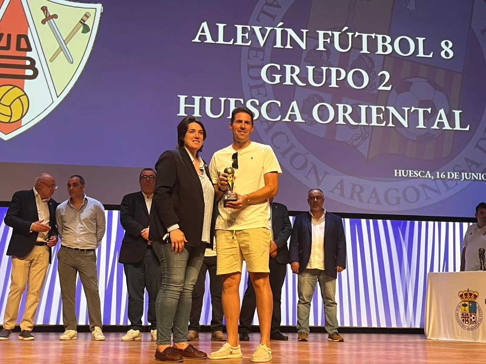 Entrega de trofeos de la Real Federación Aragonesa de Fútbol en Huesca