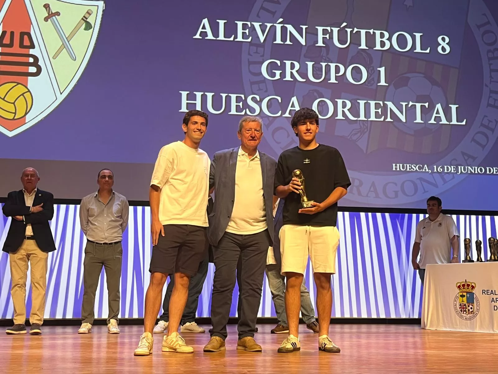 Entrega de trofeos de la Real Federación Aragonesa de Fútbol en Huesca