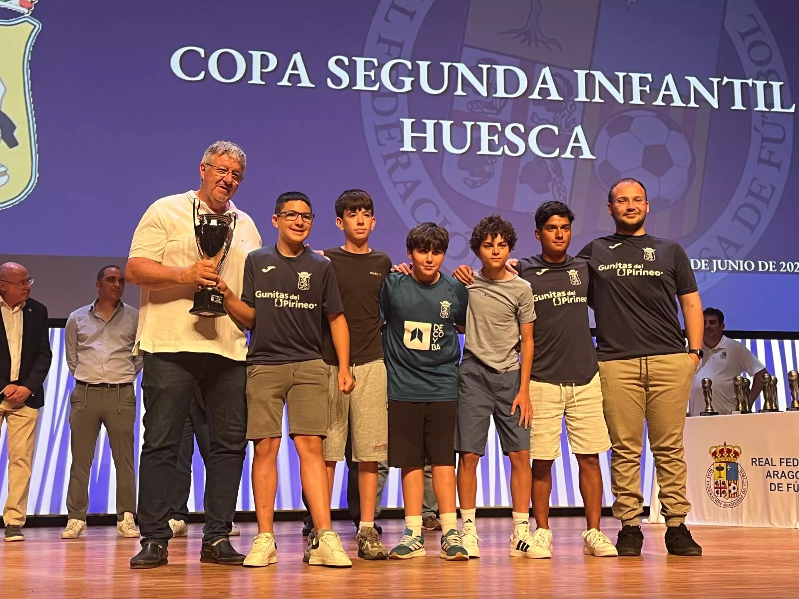 Entrega de trofeos de la Real Federación Aragonesa de Fútbol en Huesca
