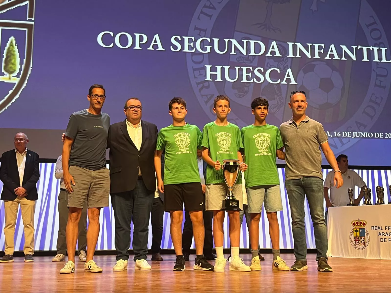 Entrega de trofeos de la Real Federación Aragonesa de Fútbol en Huesca