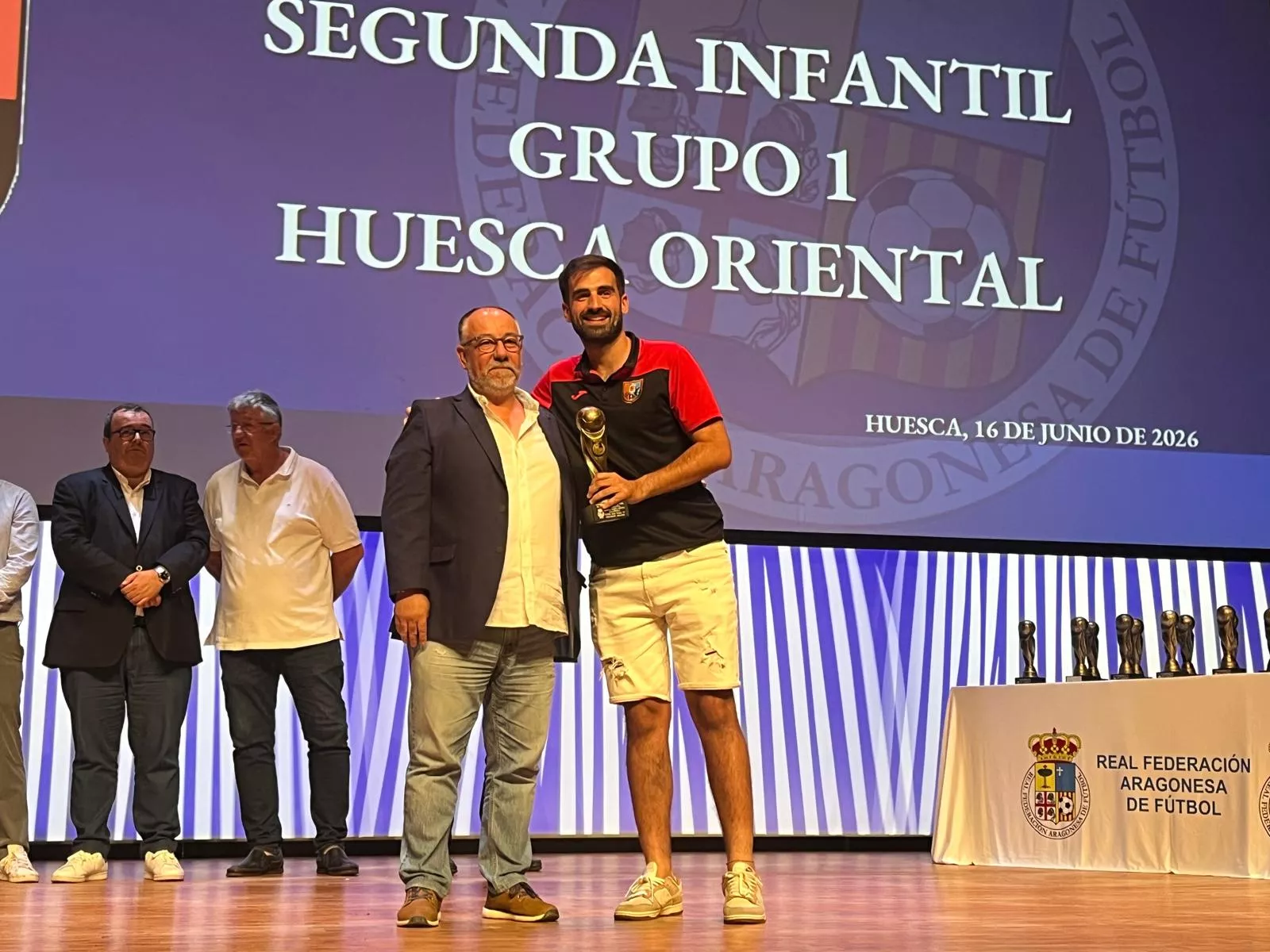 Entrega de trofeos de la Real Federación Aragonesa de Fútbol en Huesca
