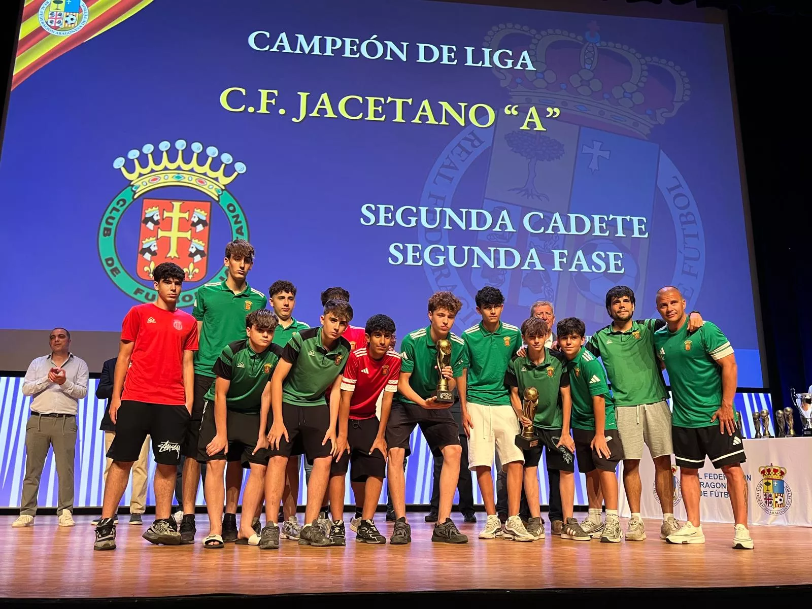 Entrega de trofeos de la Real Federación Aragonesa de Fútbol en Huesca