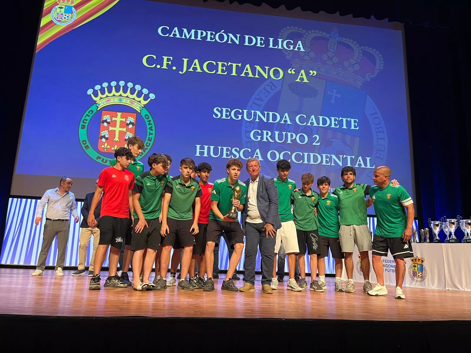 Entrega de trofeos de la Real Federación Aragonesa de Fútbol en Huesca