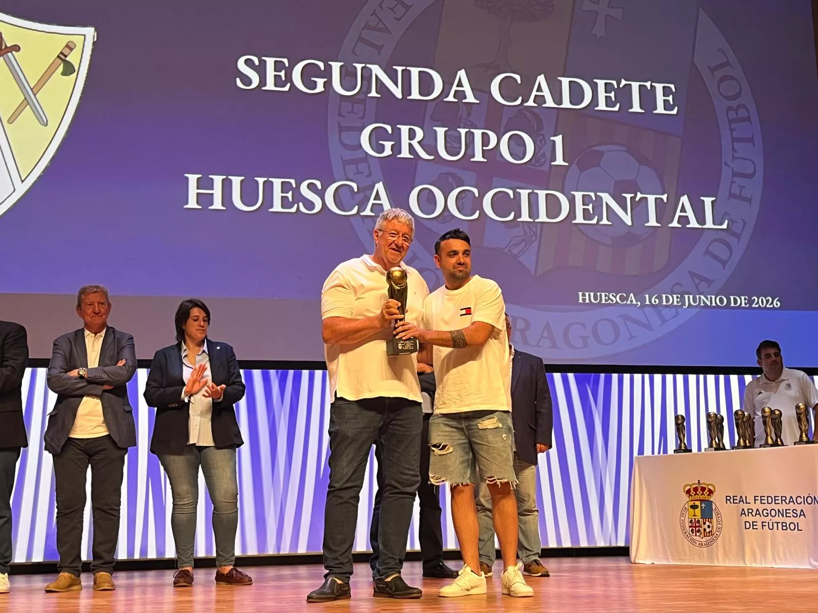 Entrega de trofeos de la Real Federación Aragonesa de Fútbol en Huesca