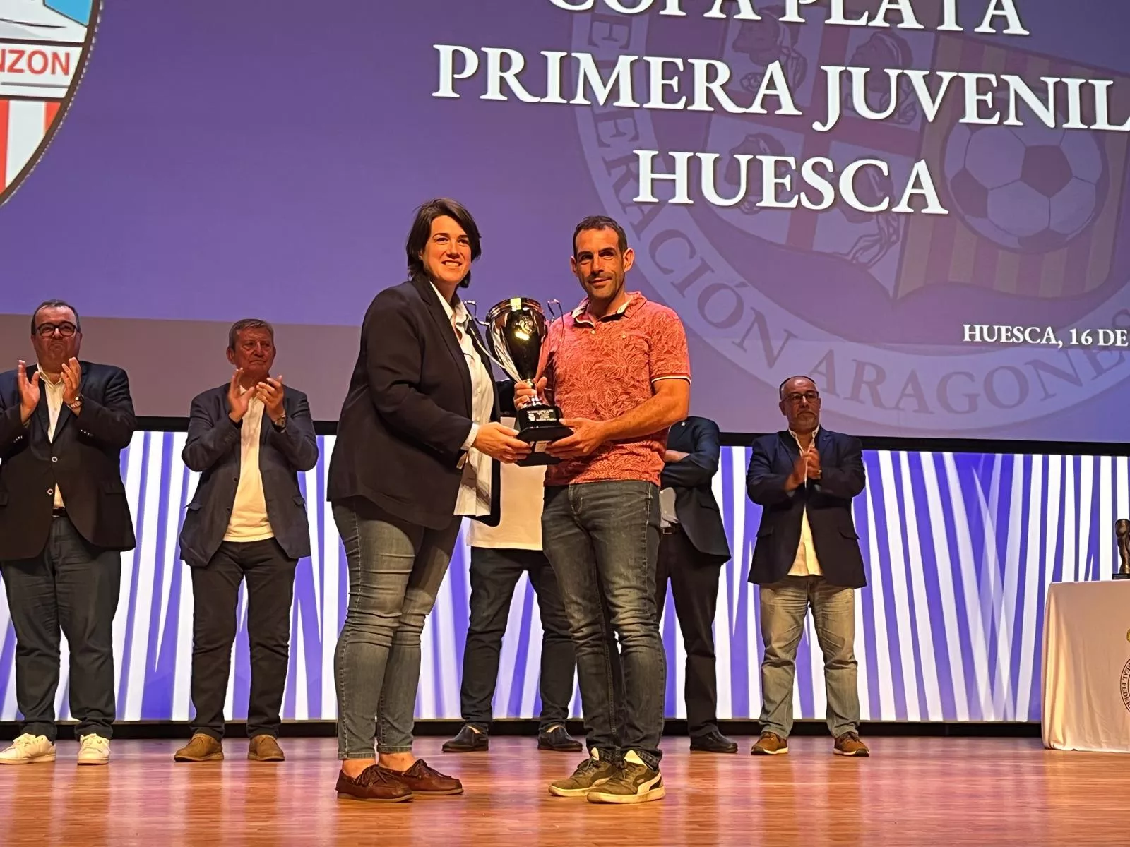 Entrega de trofeos de la Real Federación Aragonesa de Fútbol en Huesca