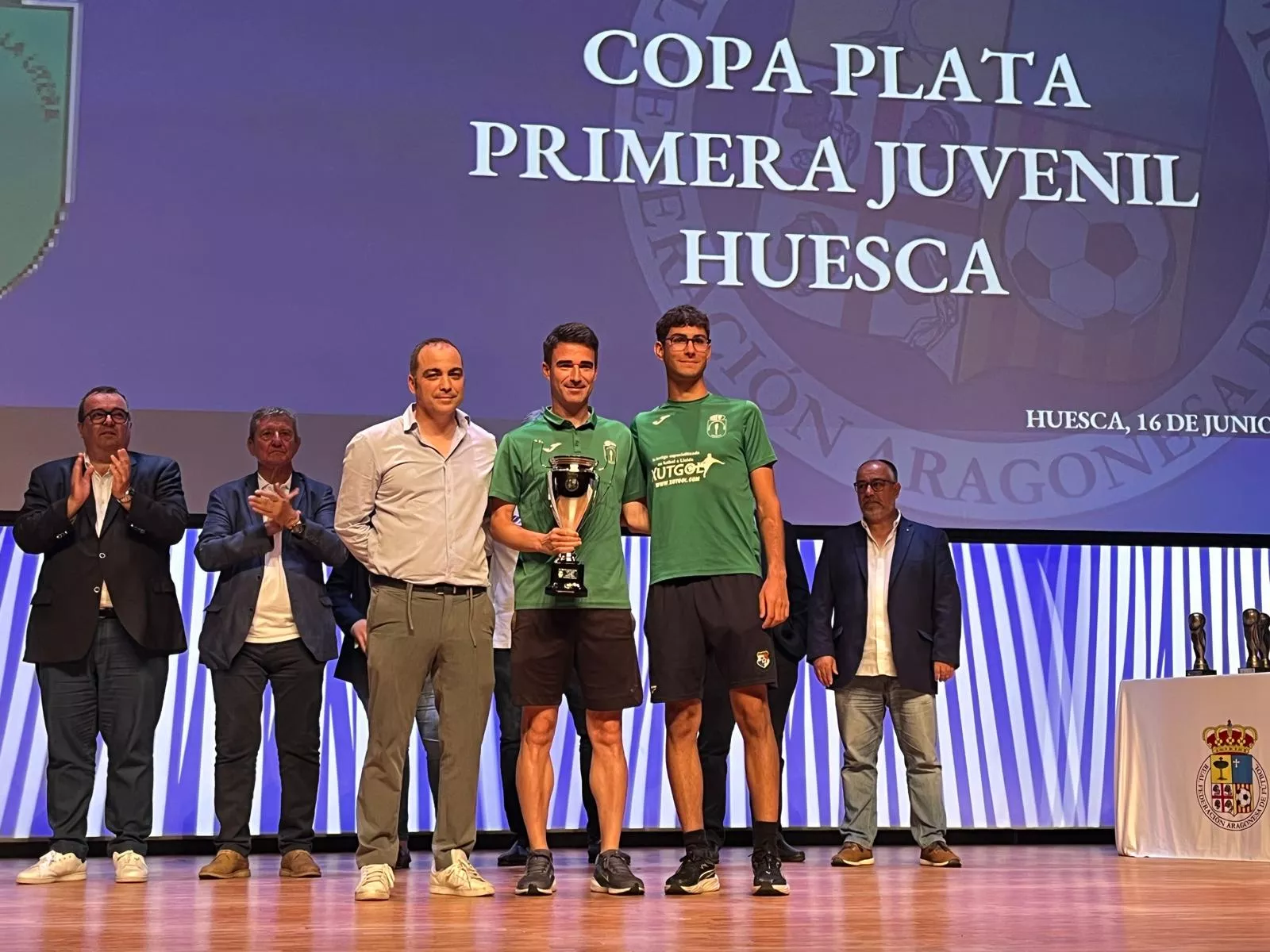 Entrega de trofeos de la Real Federación Aragonesa de Fútbol en Huesca