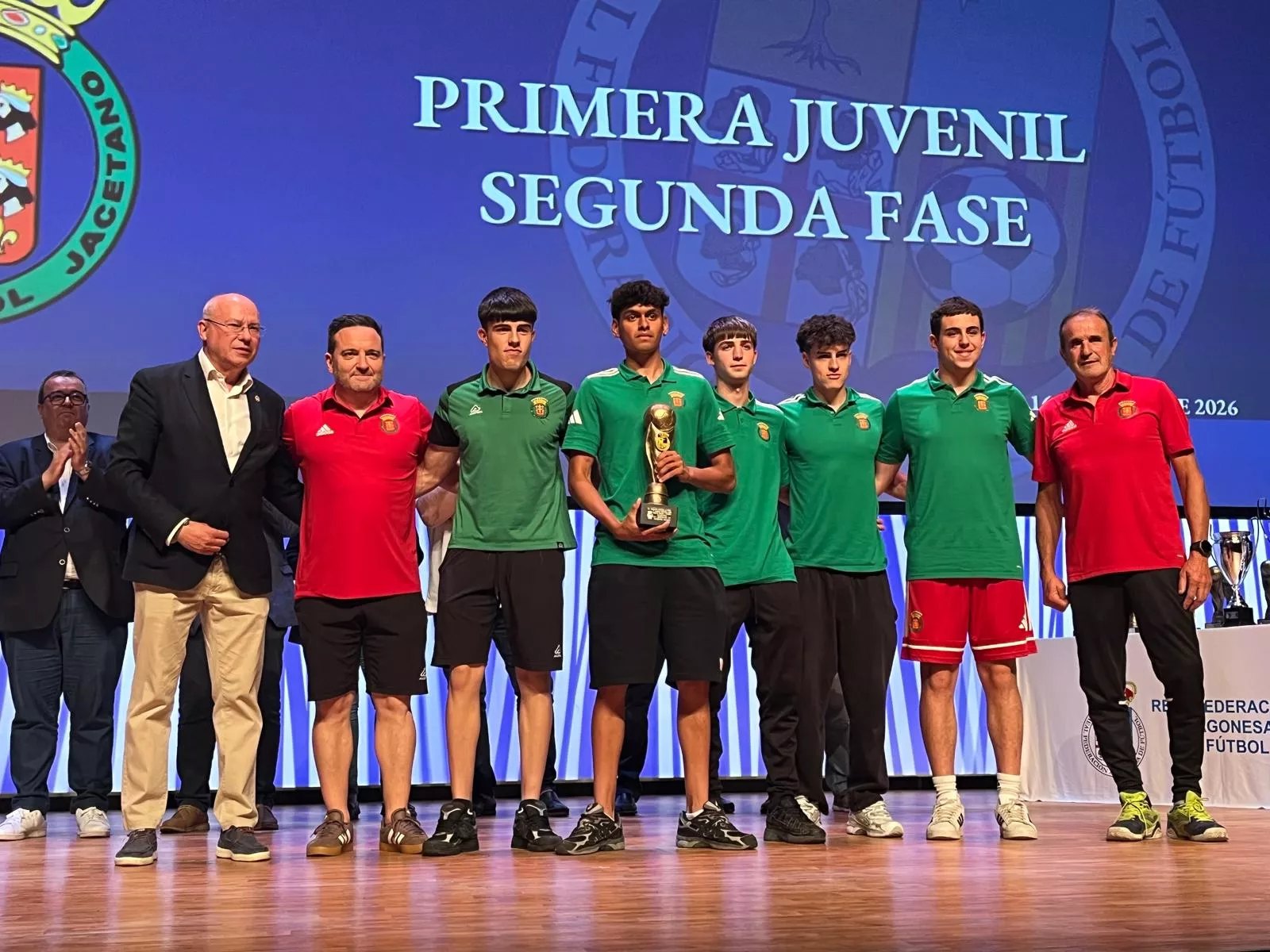 Entrega de trofeos de la Real Federación Aragonesa de Fútbol en Huesca