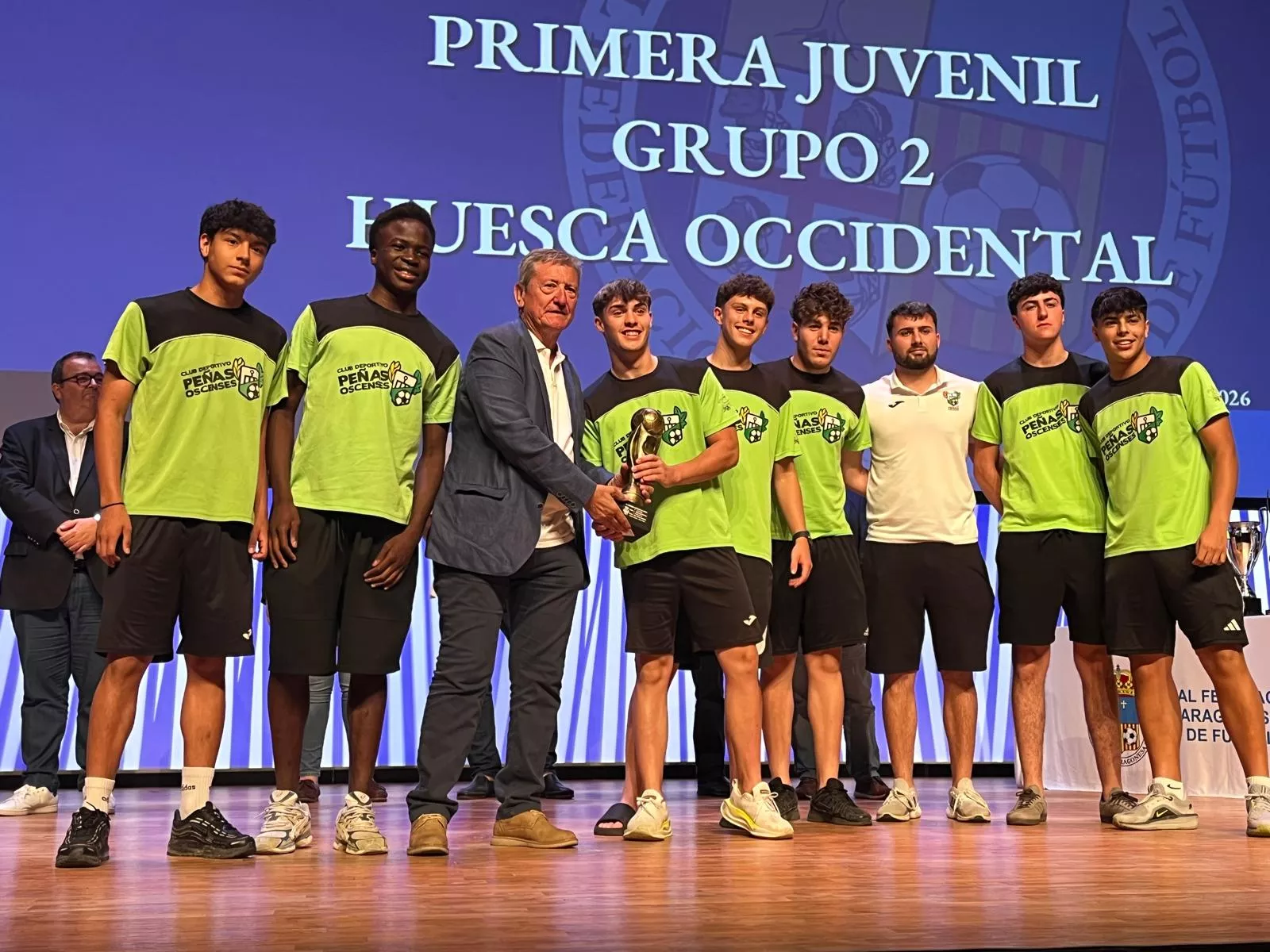 Entrega de trofeos de la Real Federación Aragonesa de Fútbol en Huesca