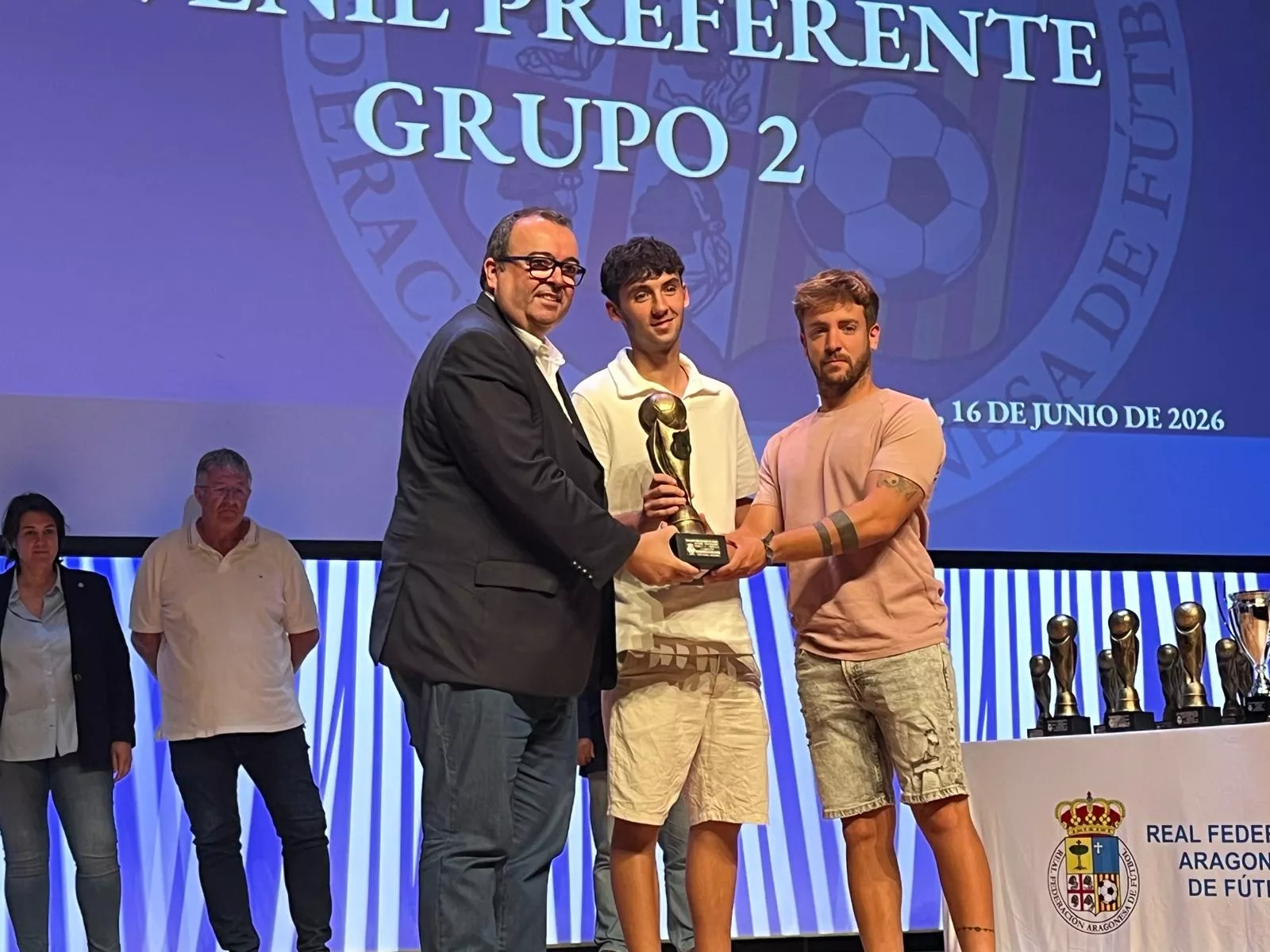 Entrega de trofeos de la Real Federación Aragonesa de Fútbol en Huesca