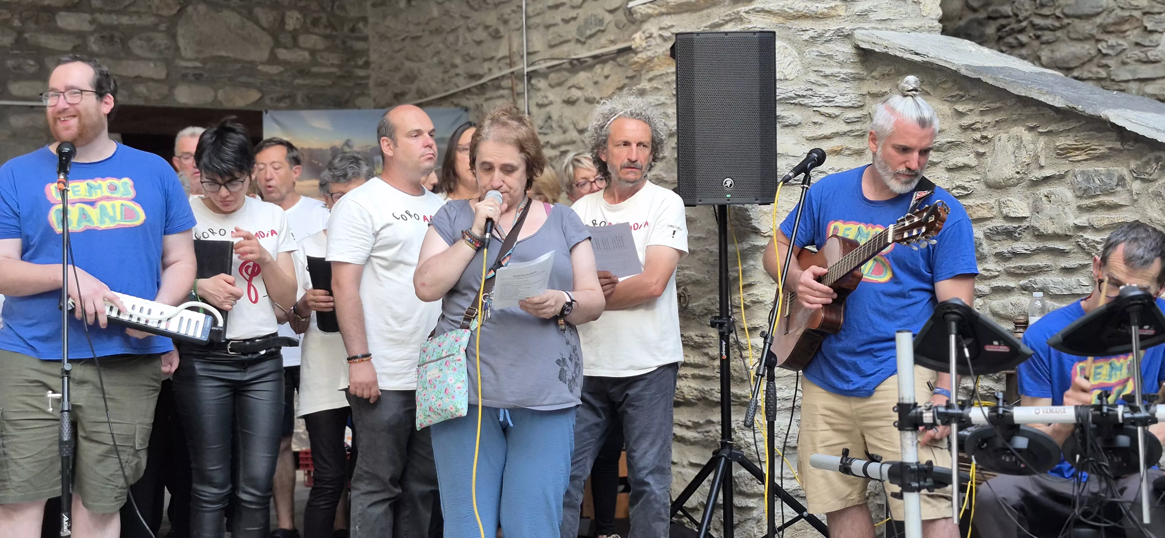 La Remós Band y el Coro Arcadia. XI Encuentro Multicoral José Ramón Beltrán de Benasque. Foto Myriam Martínez