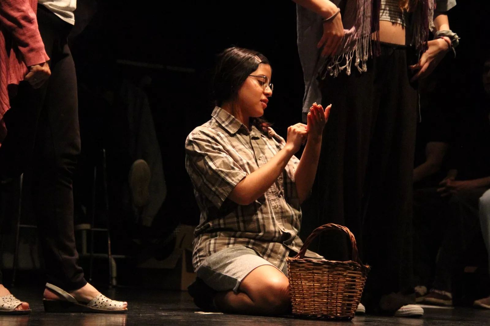 Grupo "En obras" en la Muestra de Teatro Joven con la obra "Casa". Foto Carlos Neofato