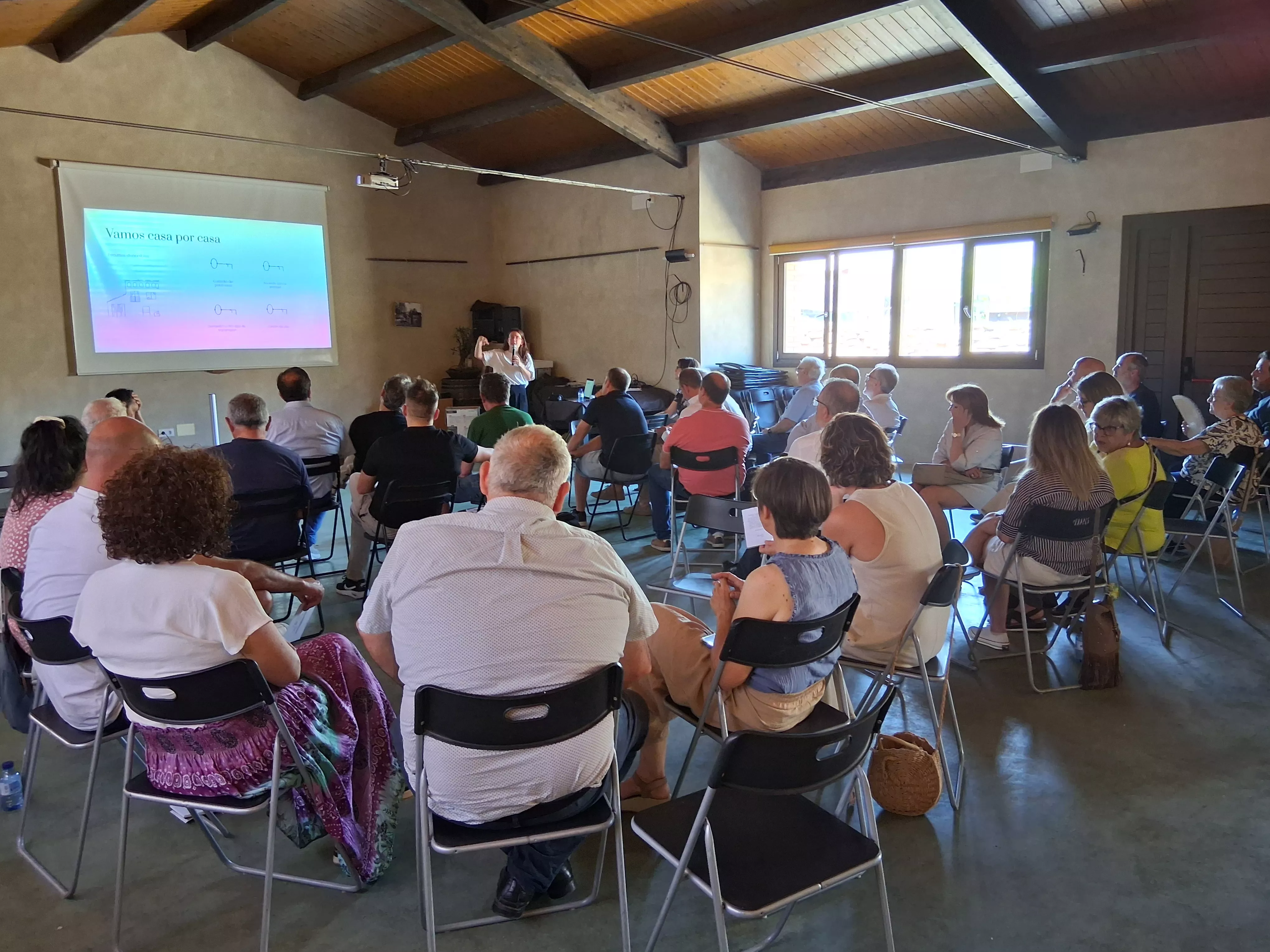 Jornada sobre el problema de la vivienda en Buera, organizada por el Ceder Somontano