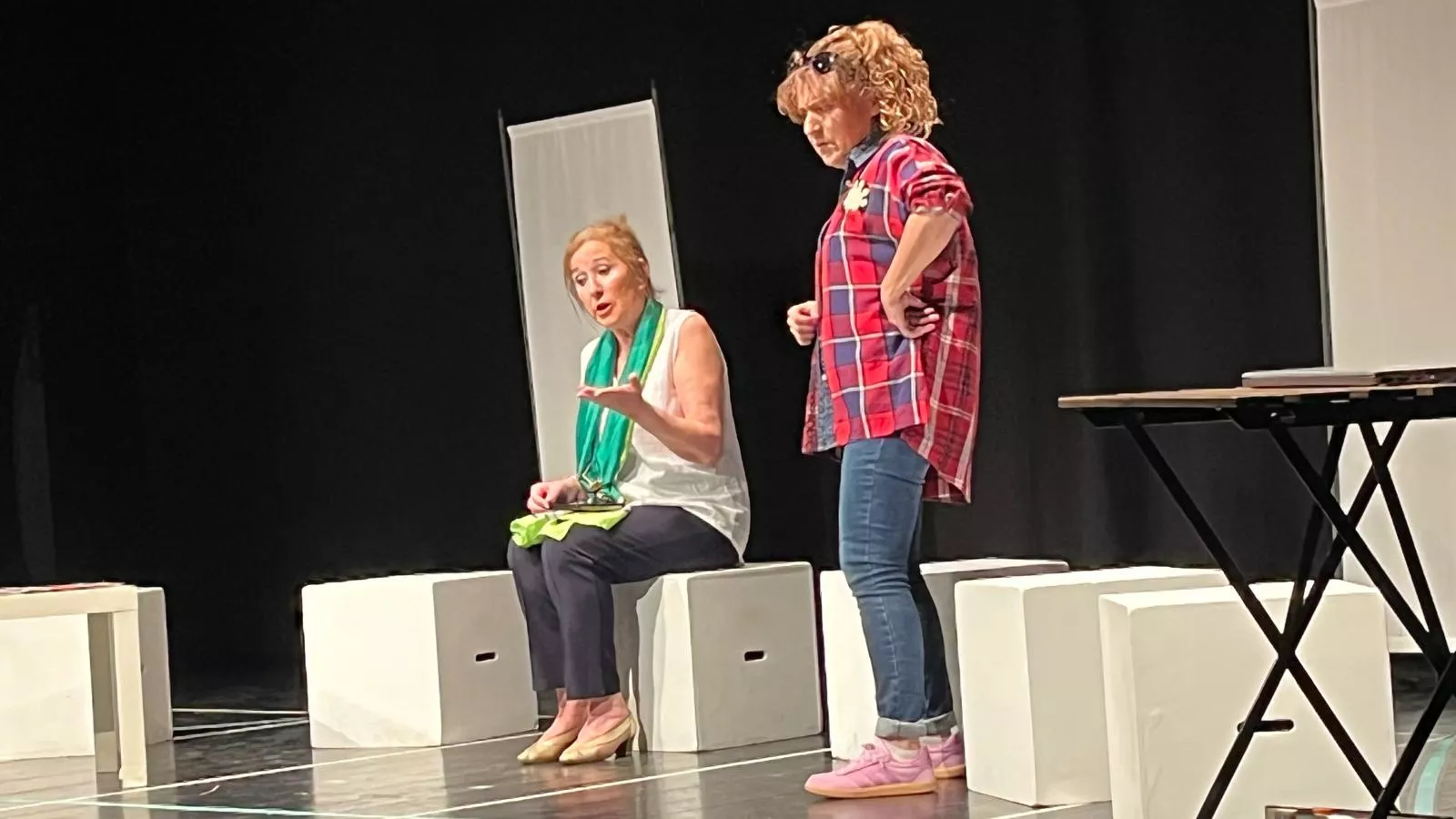 Representación de 'Toc-Toc' en la Muestra de Teatro y Danza de Huesca. Foto Mercedes Manterola