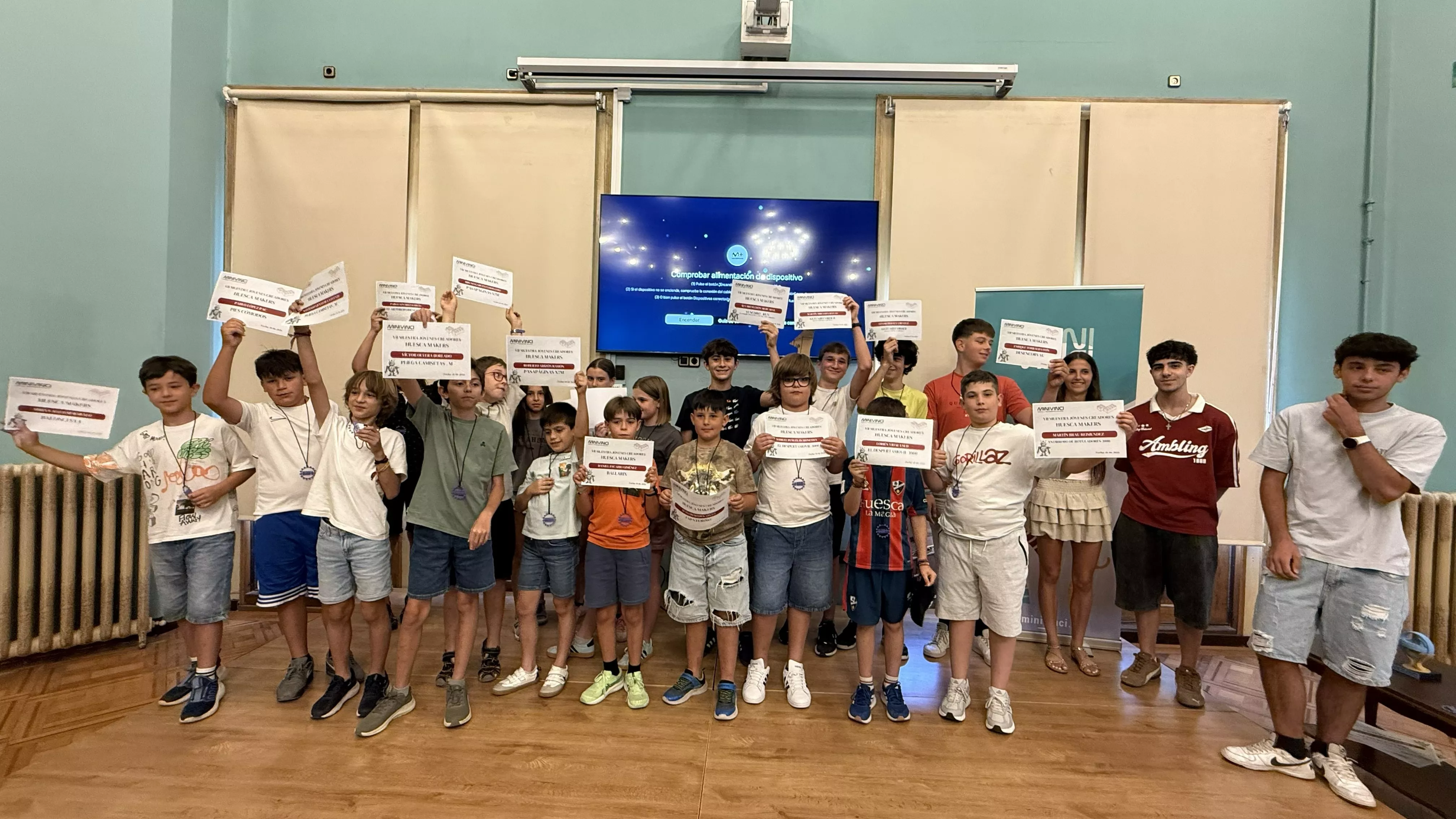 Grandes talentos de gente menuda asombran en la VII Muestra Jóvenes Creadores. Huesca Makers
