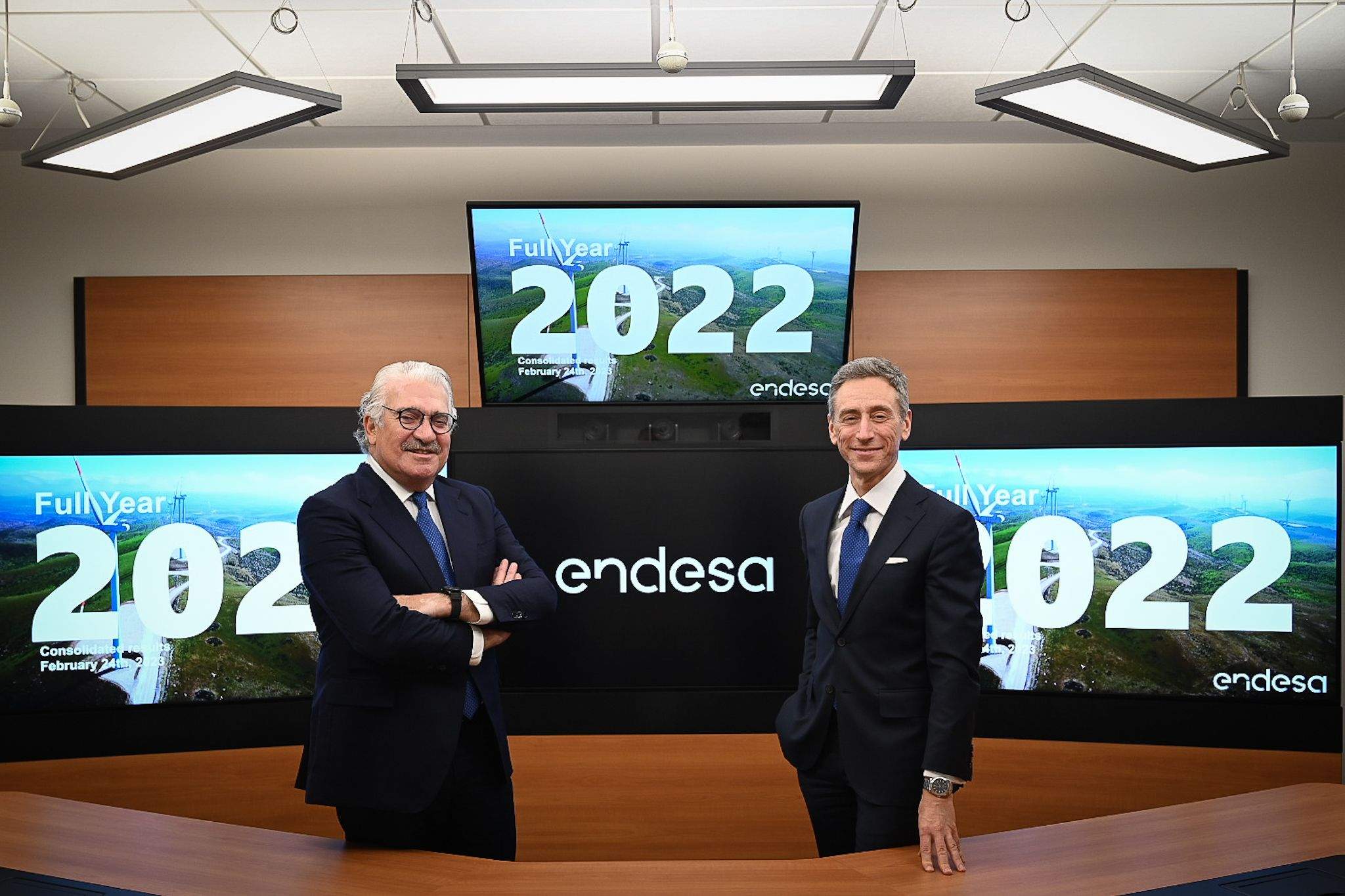 José Bogas y Marco Palermo, consejero delegado y director económico-financiero de Endesa.