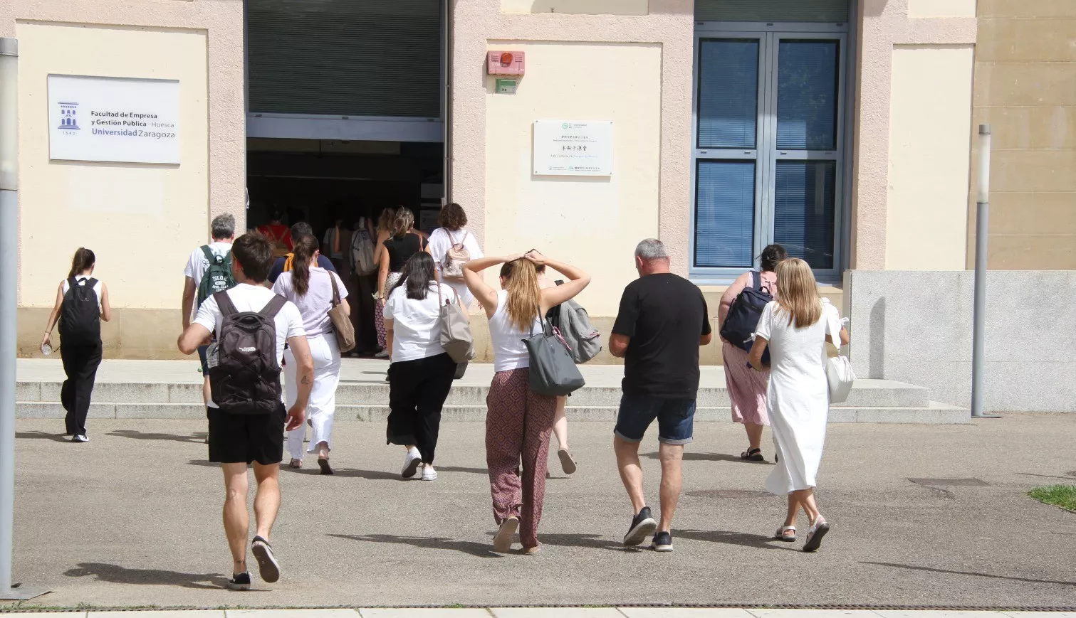 Oposiciones al cuerpo de maestros en Huesca, Foto Carlos Neofato