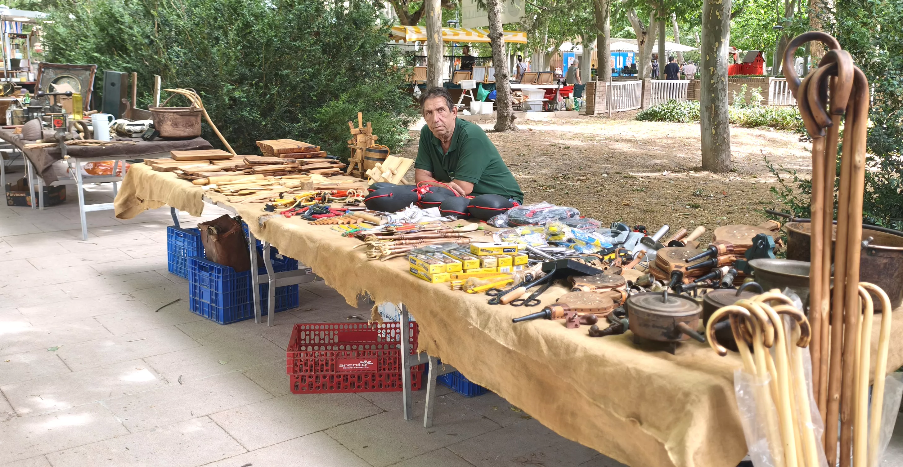 Mercado de artesanía de la Peña La Parrilla. Foto María José Sampietro Brosed