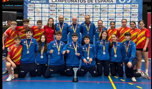 Las selecciones infantil y cadete aragonesas.