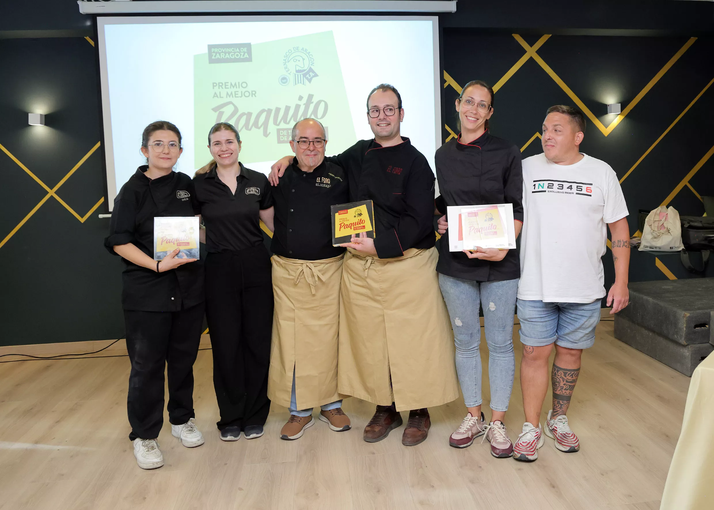 Ganadores de los mejores paquitos de Aragón y por provincias. Foto Gabi Orte