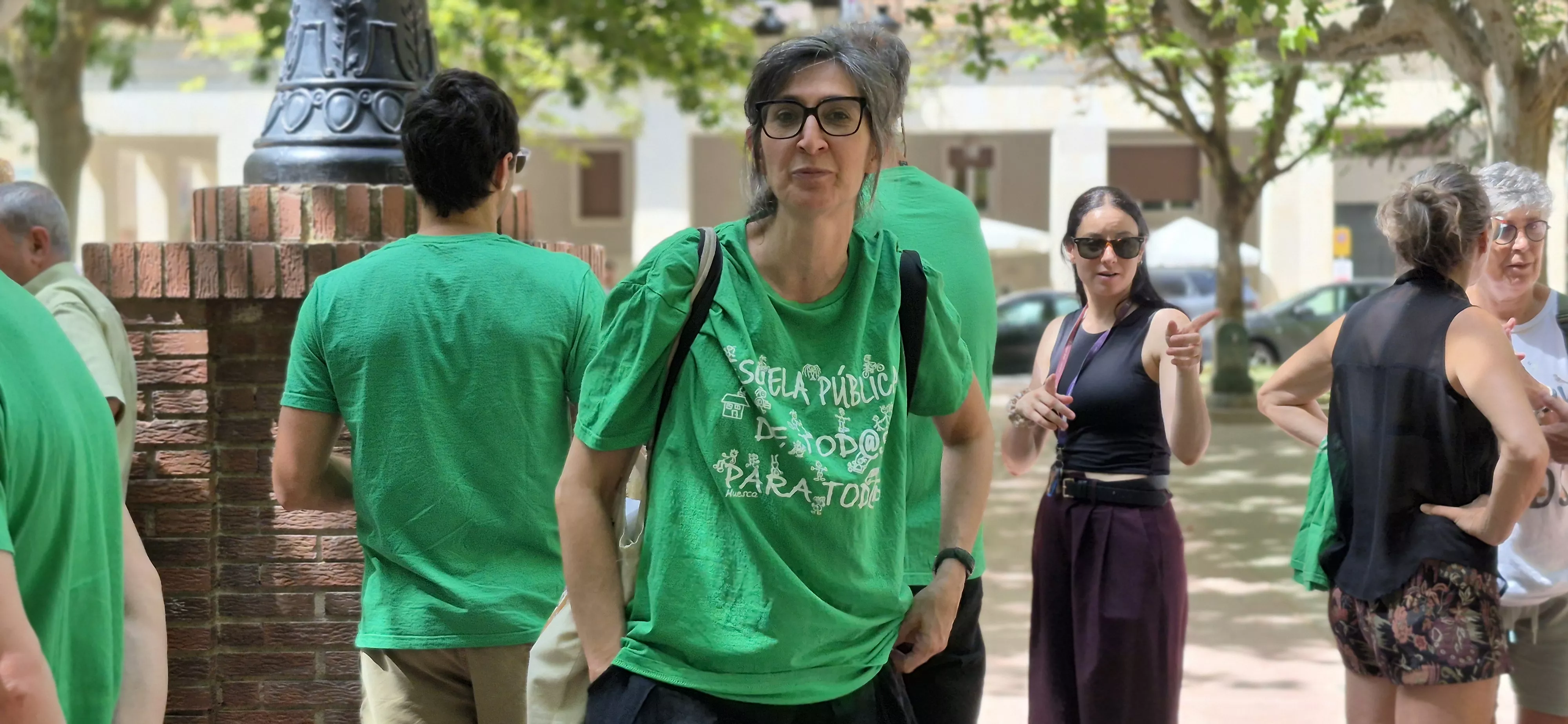 Concentración por la escuela pública y contra los expedientes a docentes. Foto Myriam Martínez