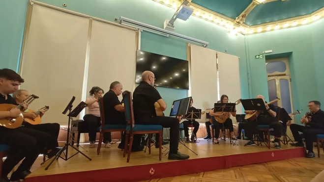 Actuación de la Orquesta Sertoriana en el Casino de Huesca. Actuación de la Orquesta Sertoriana en el Casino de Huesca.