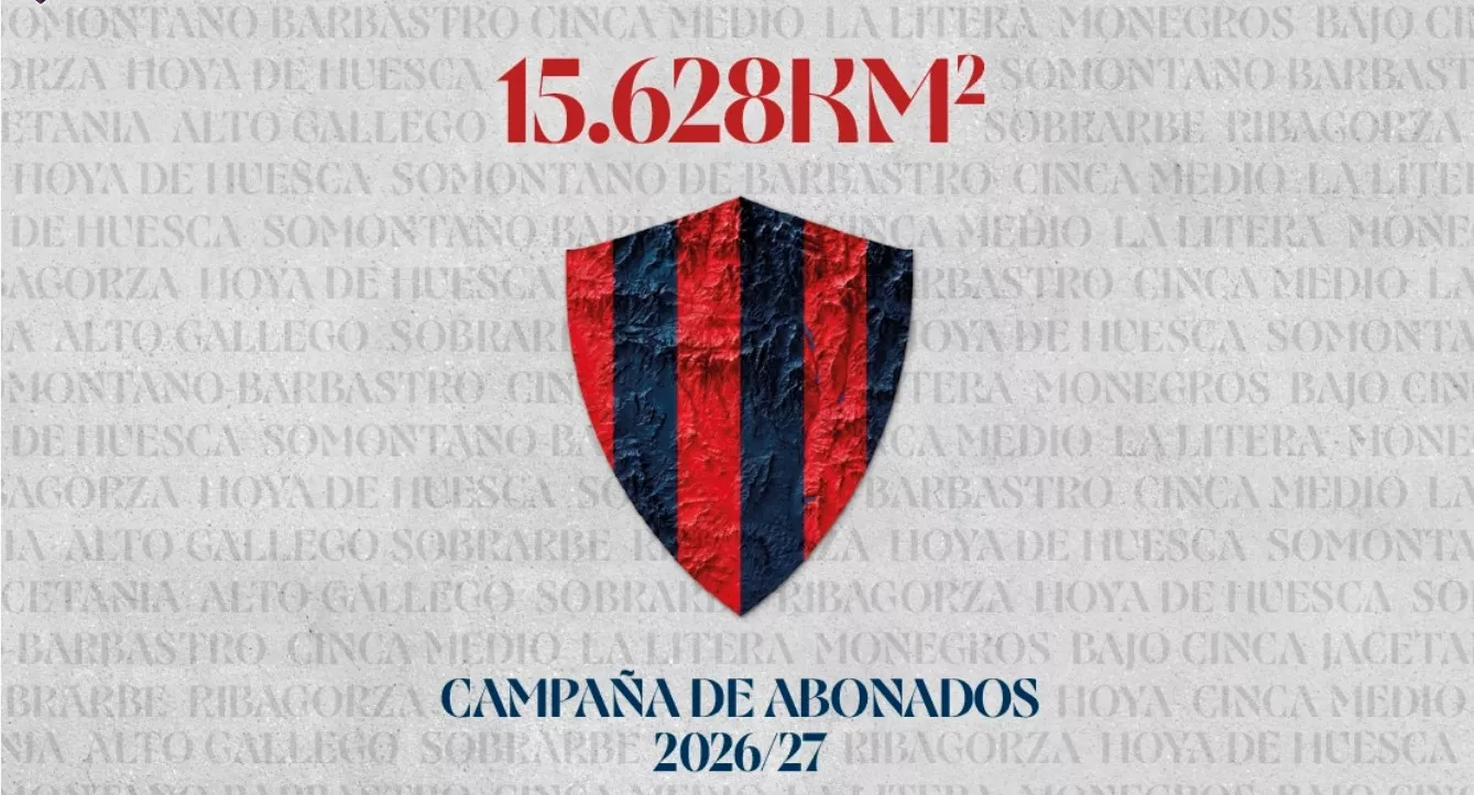 Imagen de la campaña de abonados del Huesca