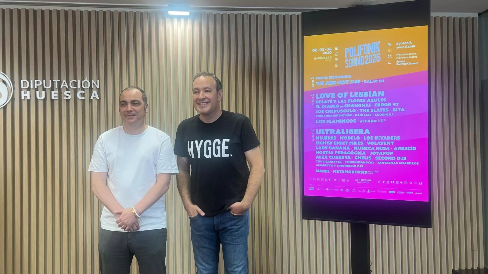 Carlos Sampériz y Raúl Arana han presentado el Polifonik Sound. Foto Mercedes Manterola