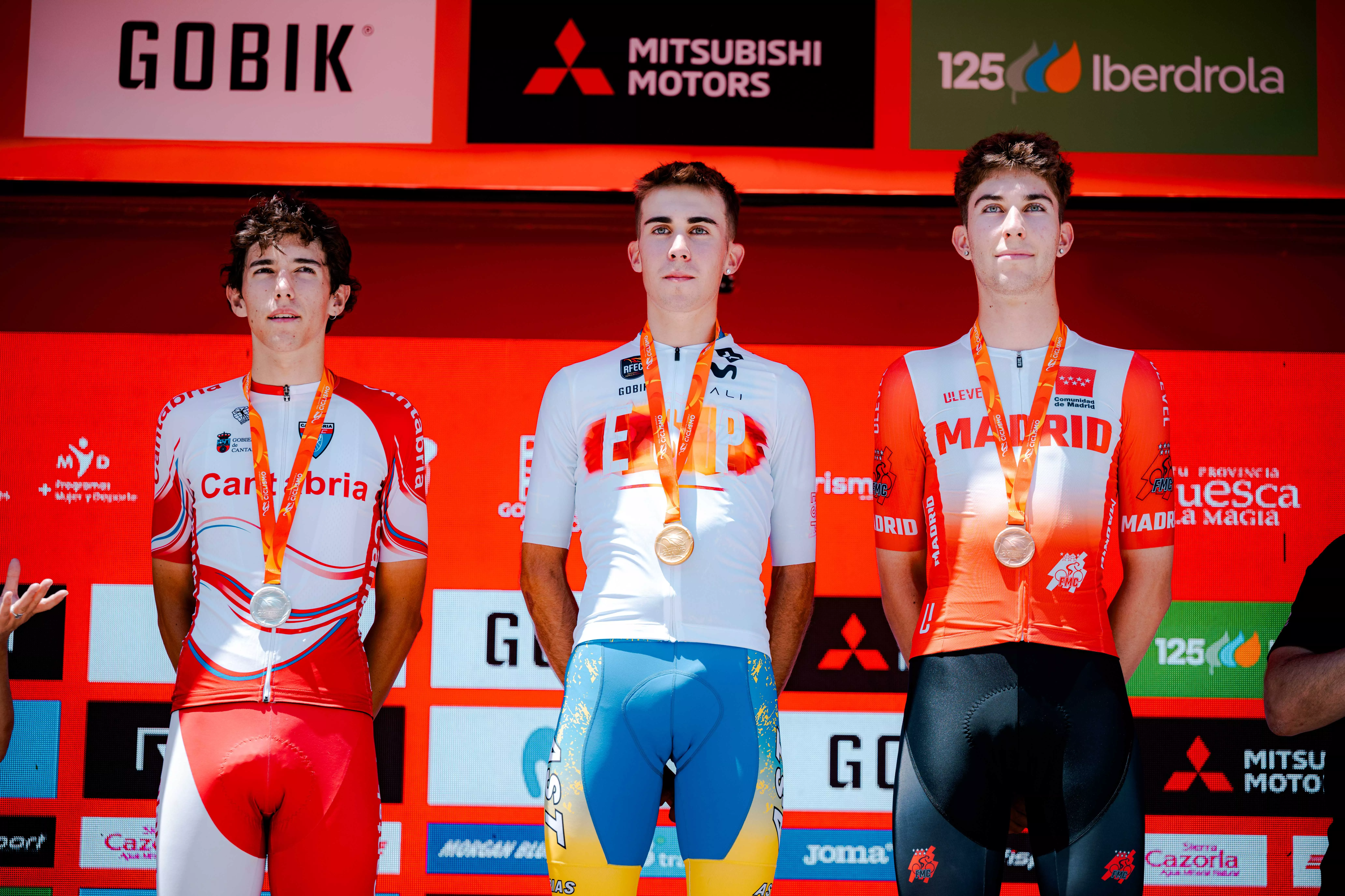 Podio junior CRI masculina