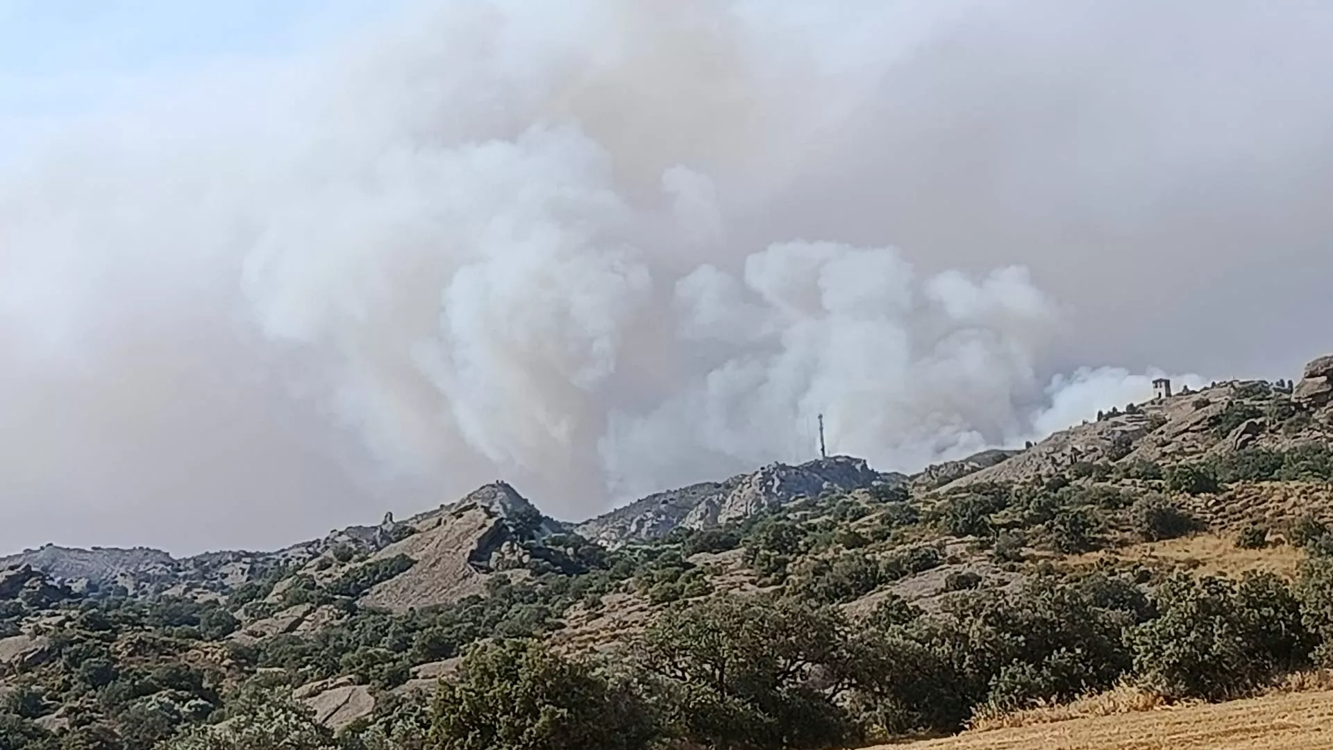Incendio declarado en el término de Tamarite de Litera.