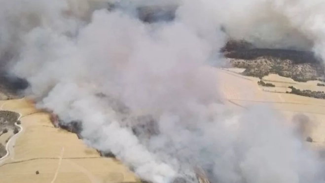 Incendio declarado en el término de Tamarite de Litera. Incendio declarado en el término de Tamarite de Litera.