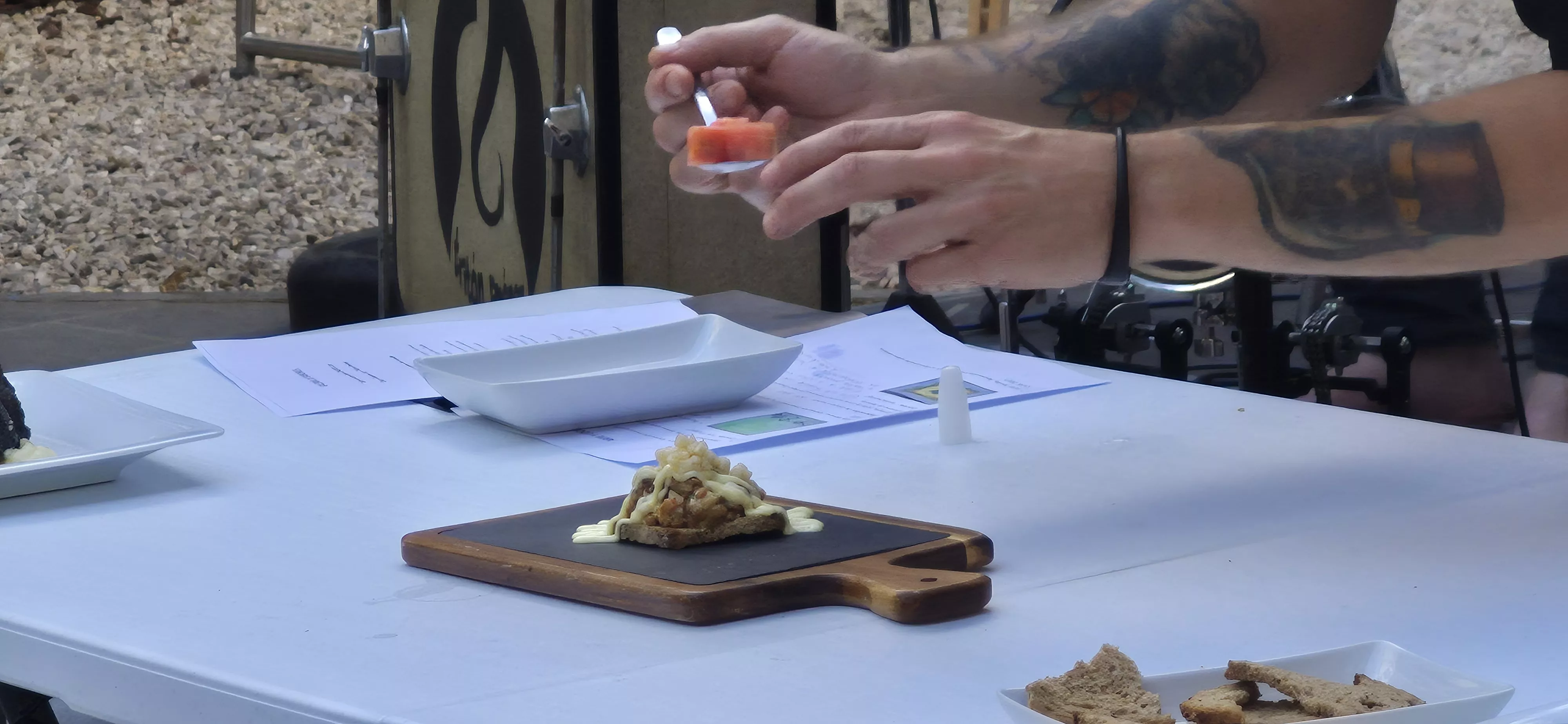 Proyecto Galería de sabores del grupo  Zhebra, Óscar Viñuales y Tritón Jiménez. Foto Myriam Martínez