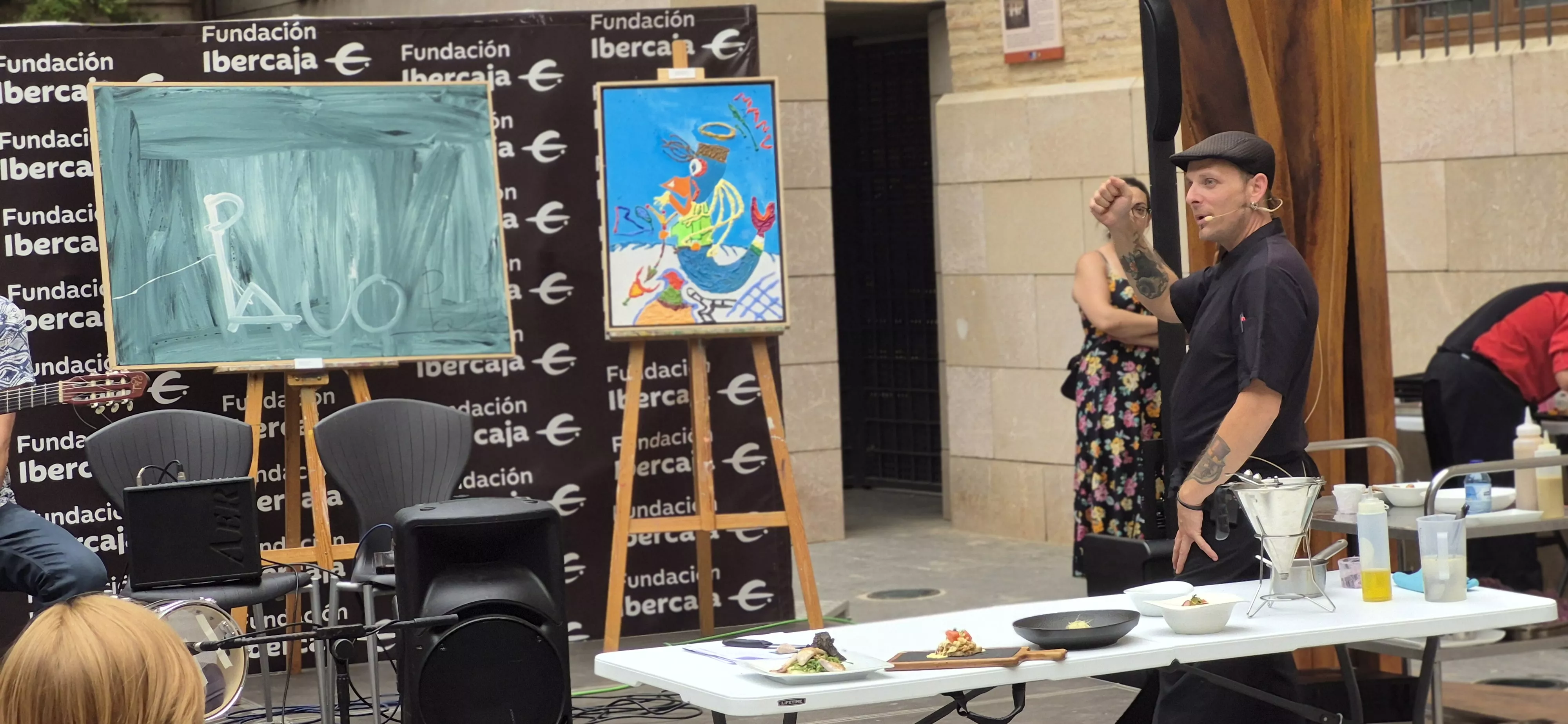 El Grupo ZheBRA de Valentia, Óscar Viñuales y Javier 'Tritón' Jiménez convierten seis obras de arte  en una experiencia para los cinco sentidos. Foto Myriam Martínez